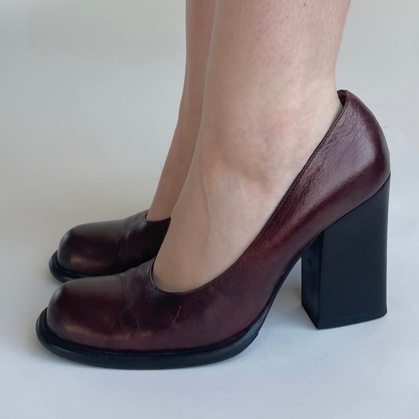 miu miu brown heels