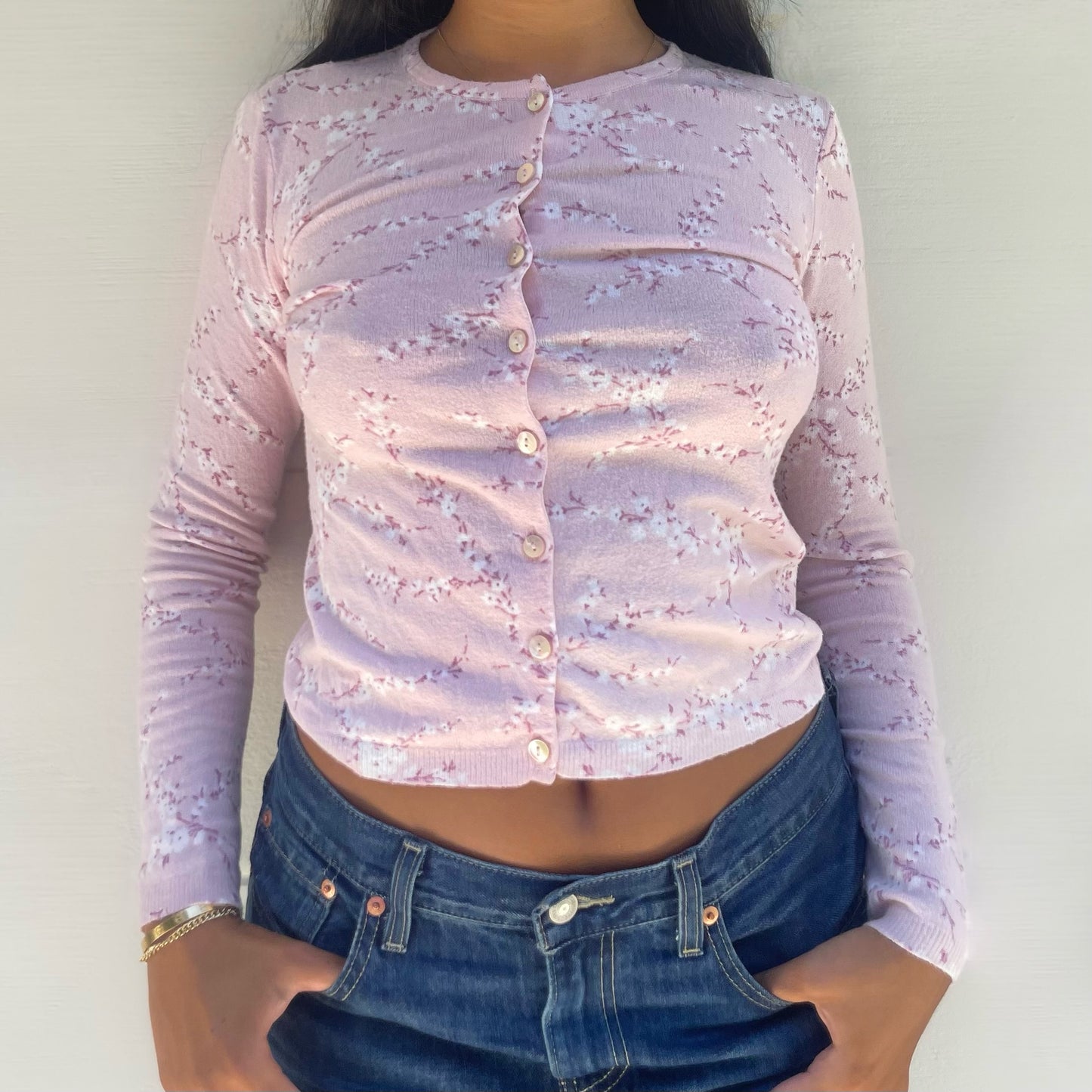 blugirl pink cardigan