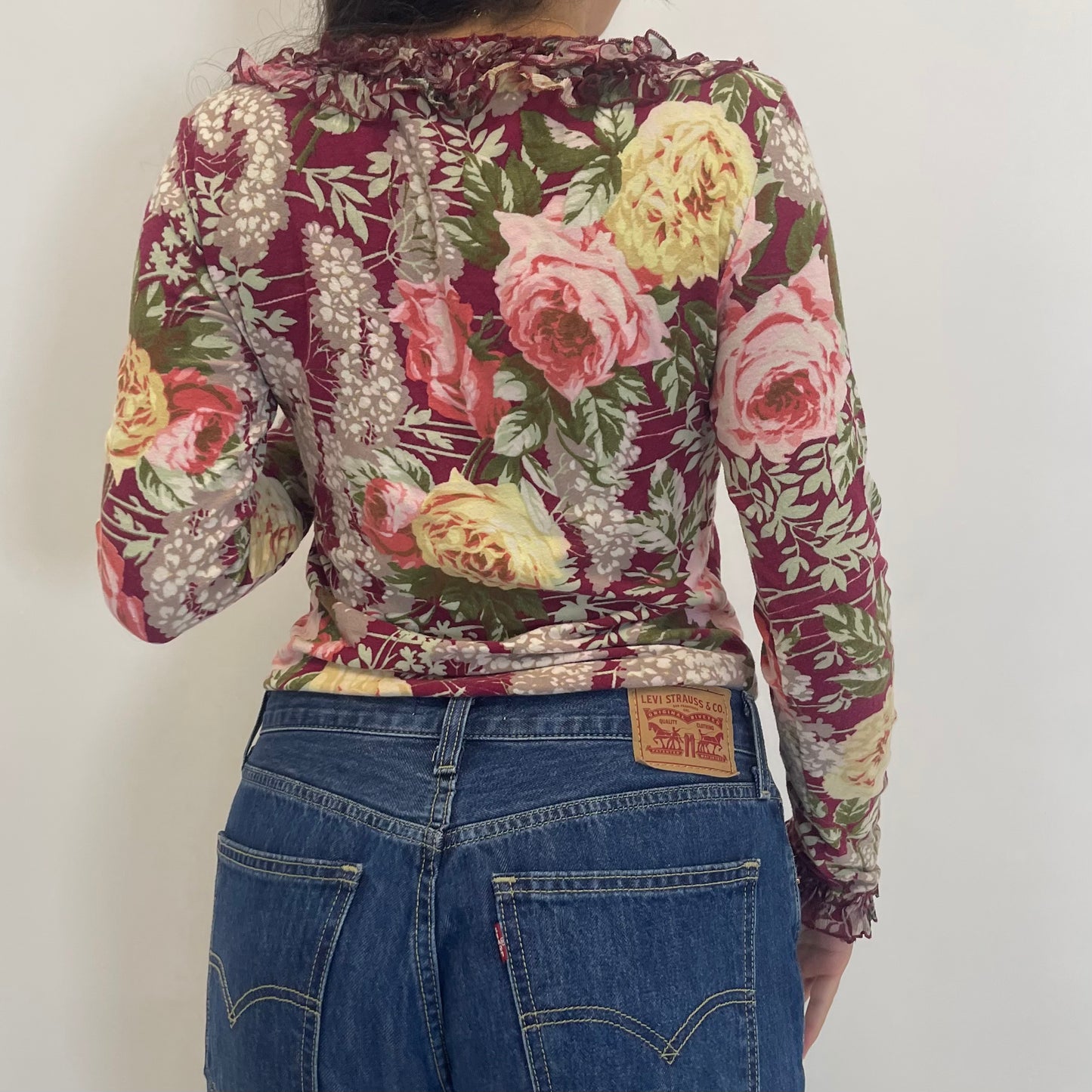 blumarine ruffle top