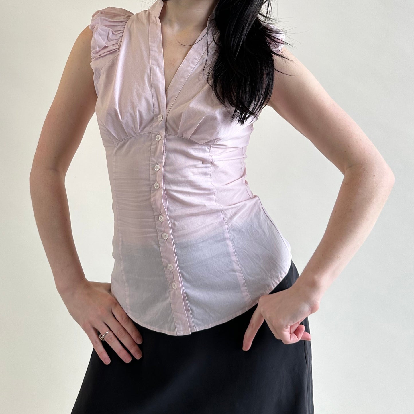 sisley sleeveless blouse