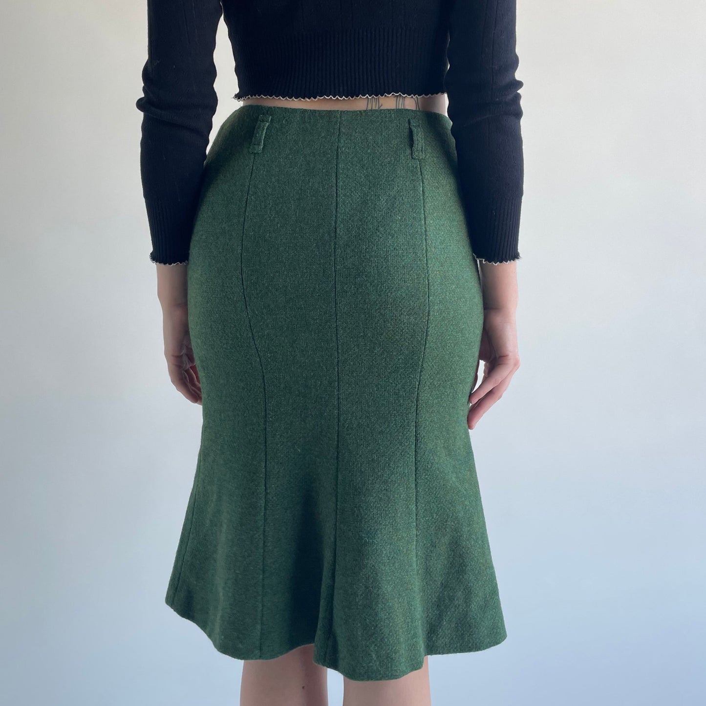 moschino wool skirt