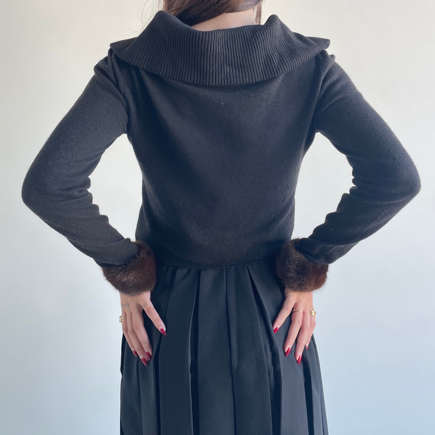 anna molinari grey cardigan