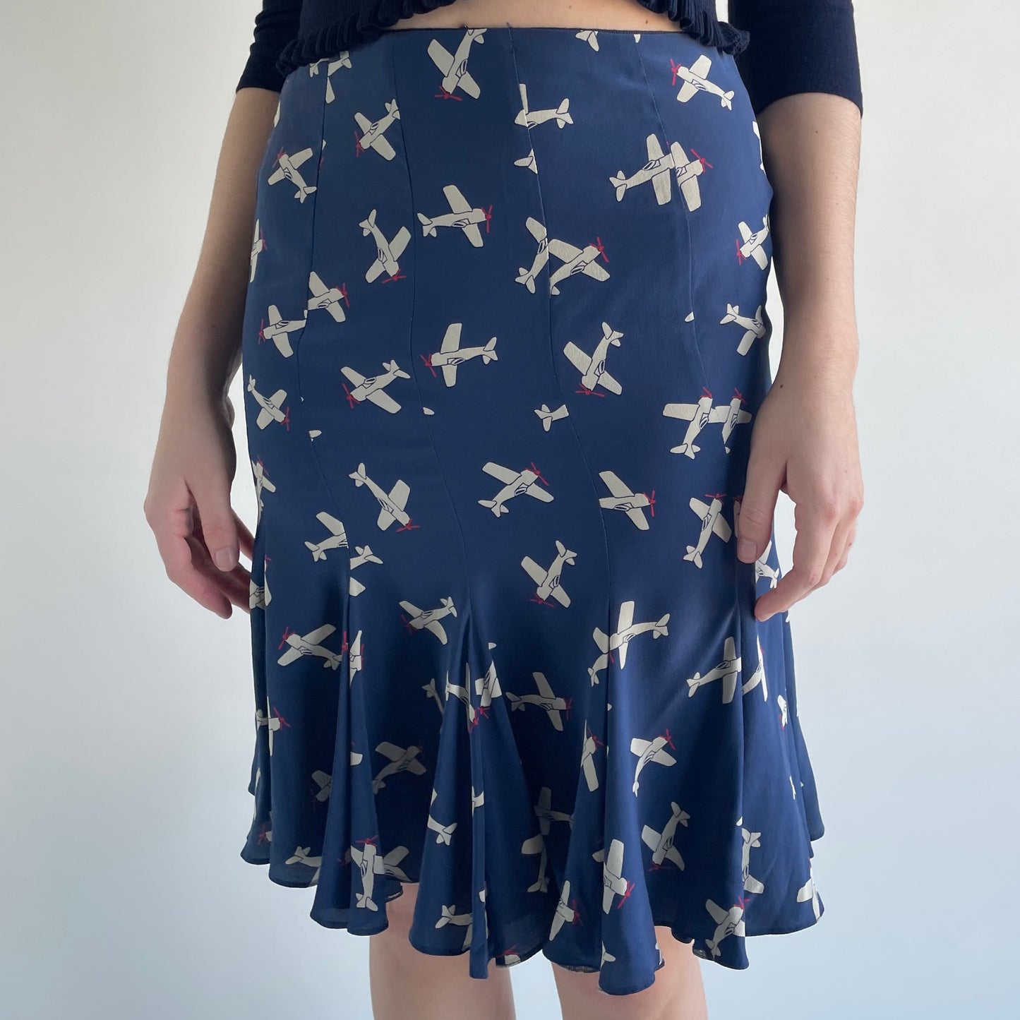 anna molinari airplane skirt