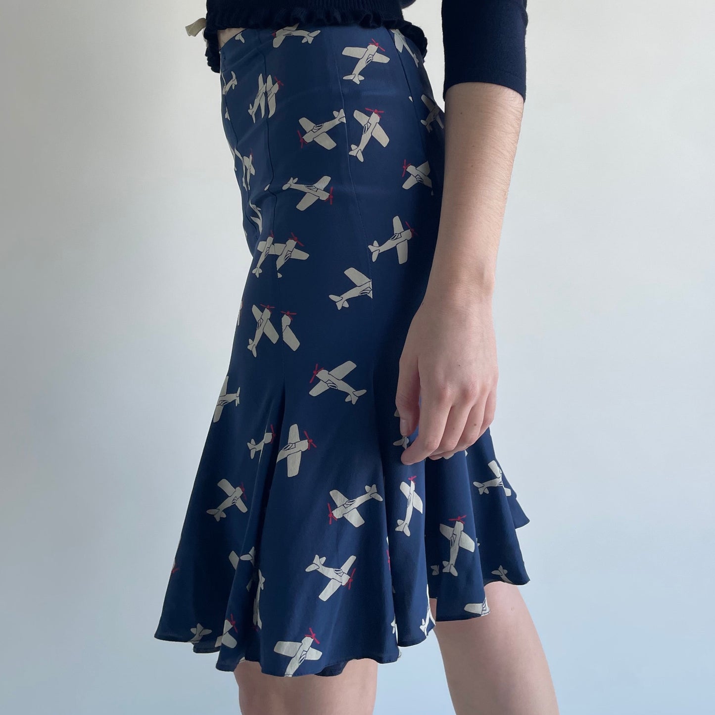 anna molinari airplane skirt