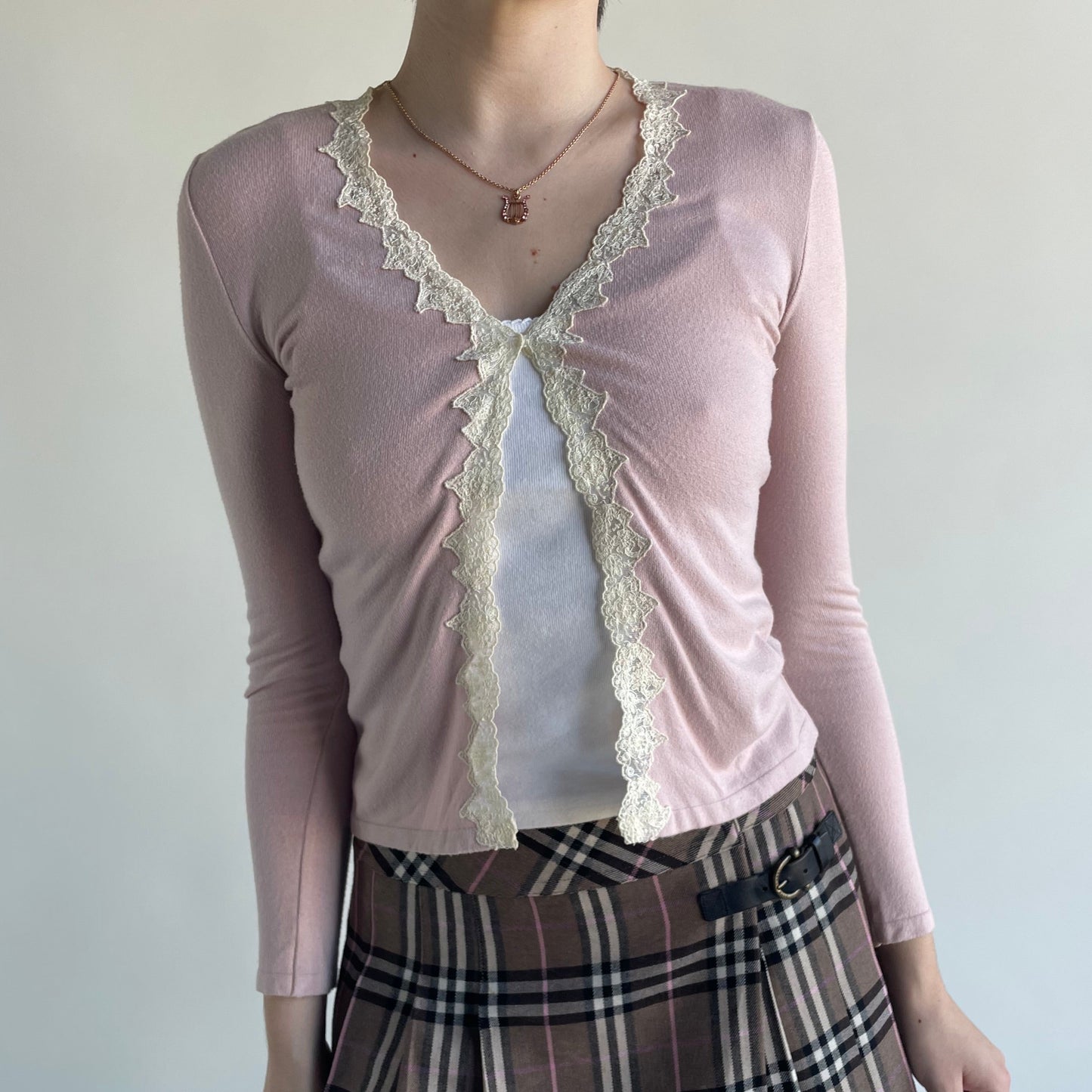blumarine pink cardigan