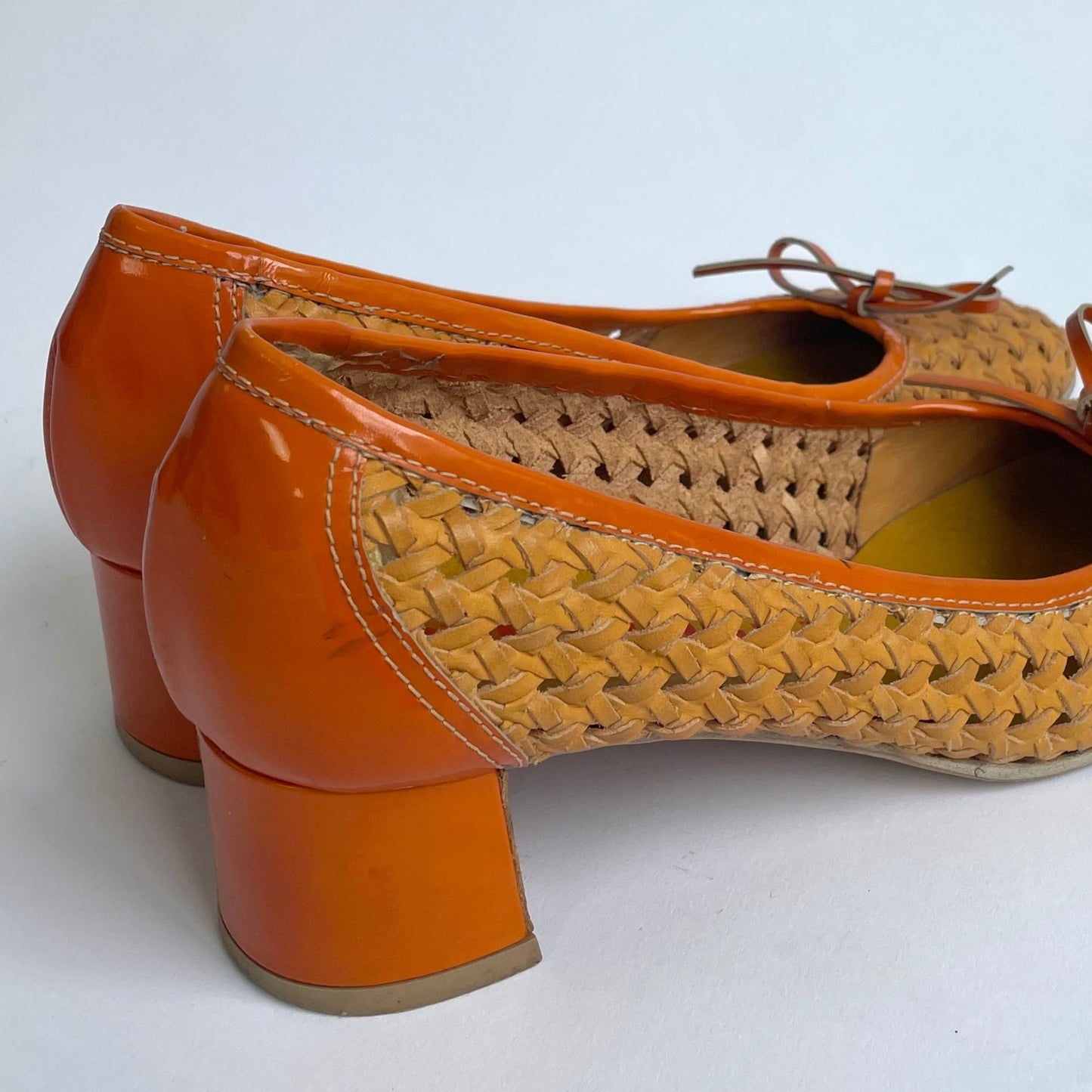 miu miu woven ballet heels