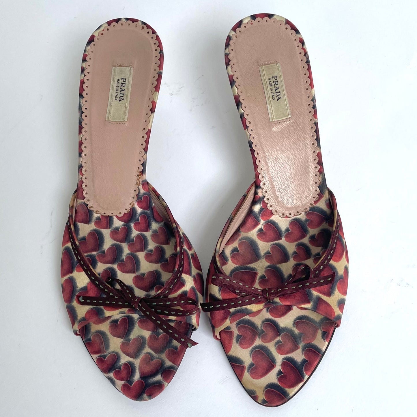 prada heart heels