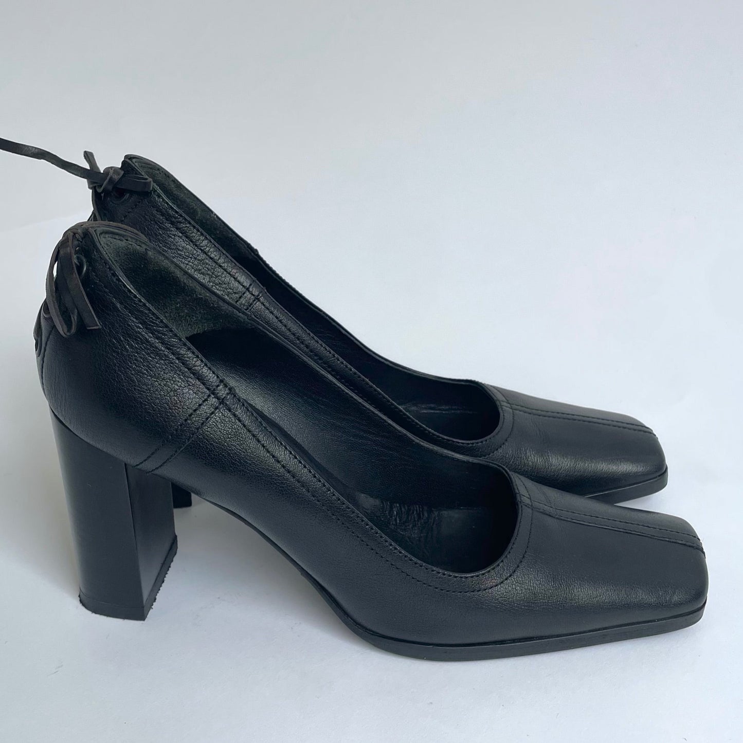 miu miu lace-up heels