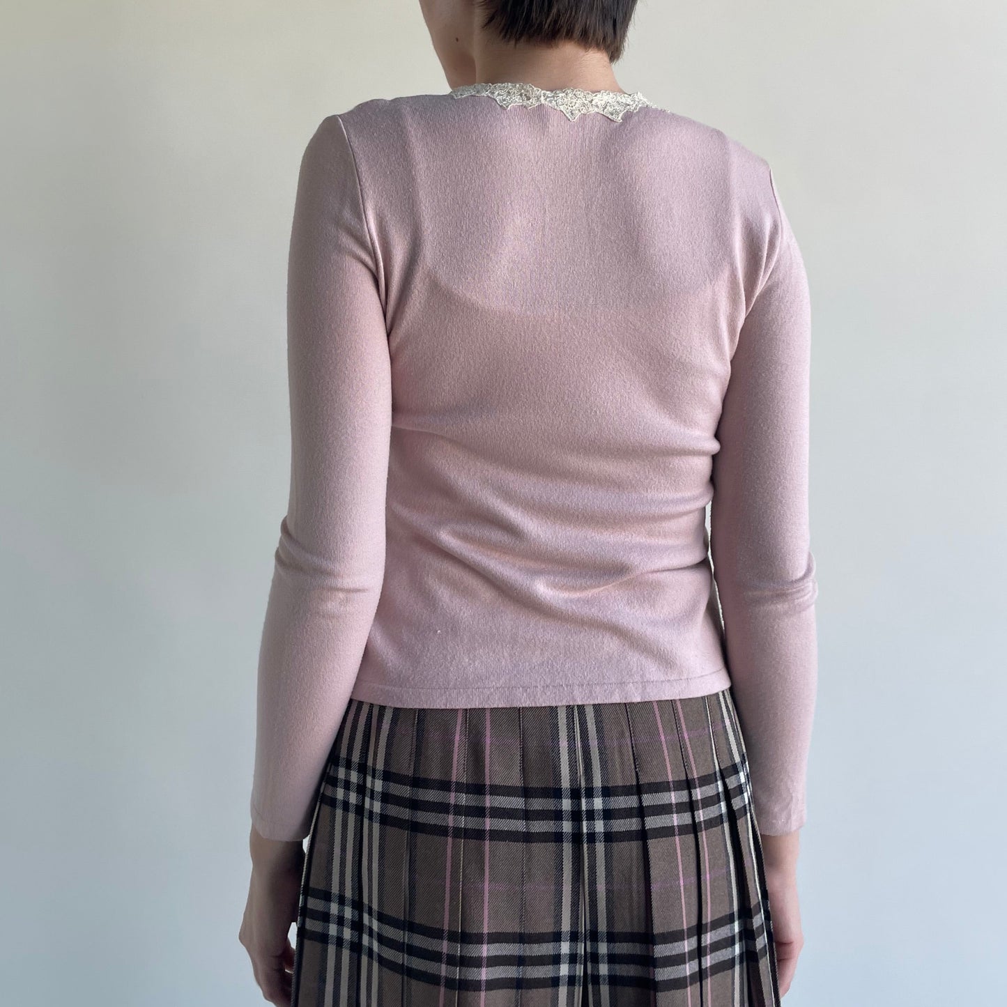 blumarine pink cardigan