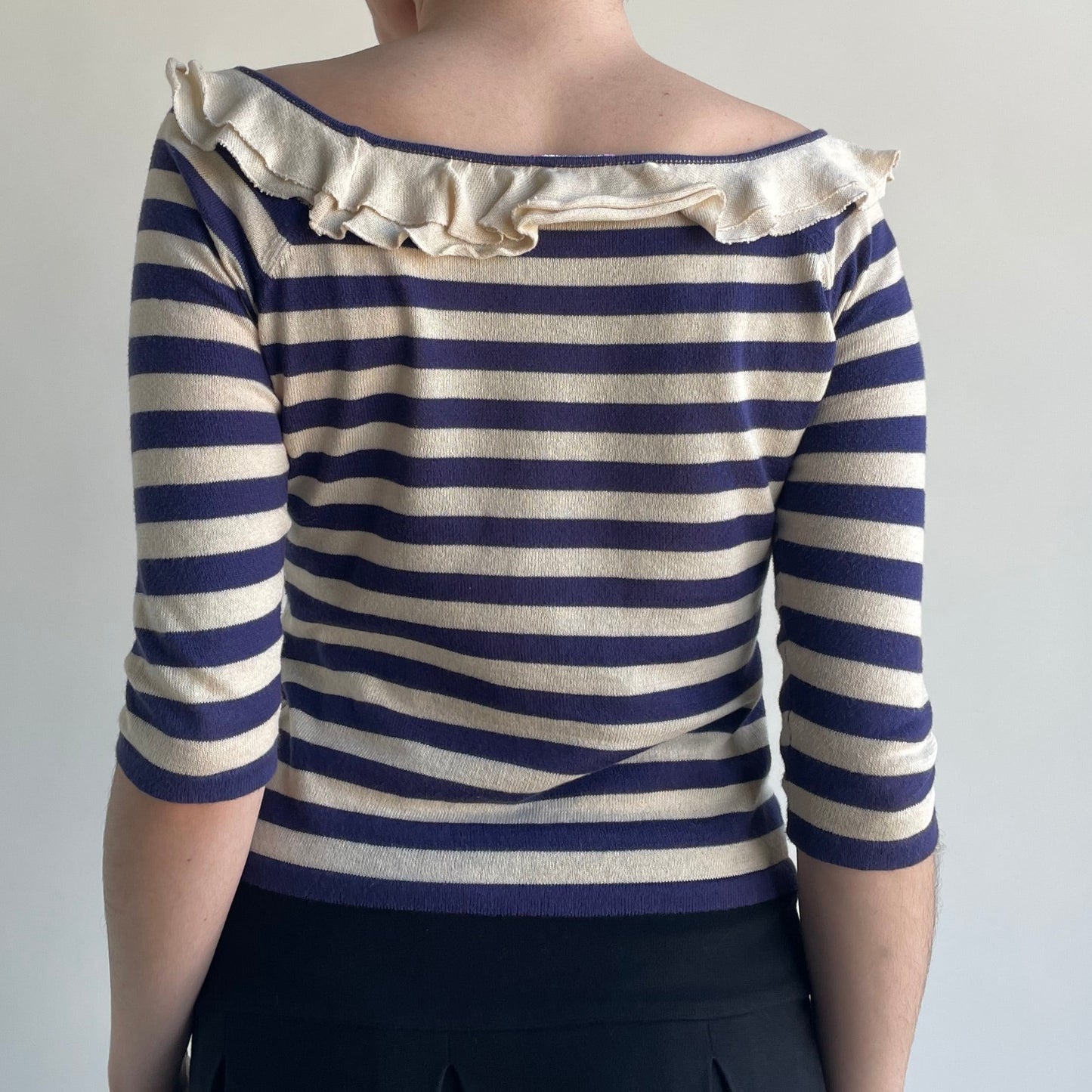 blumarine striped top