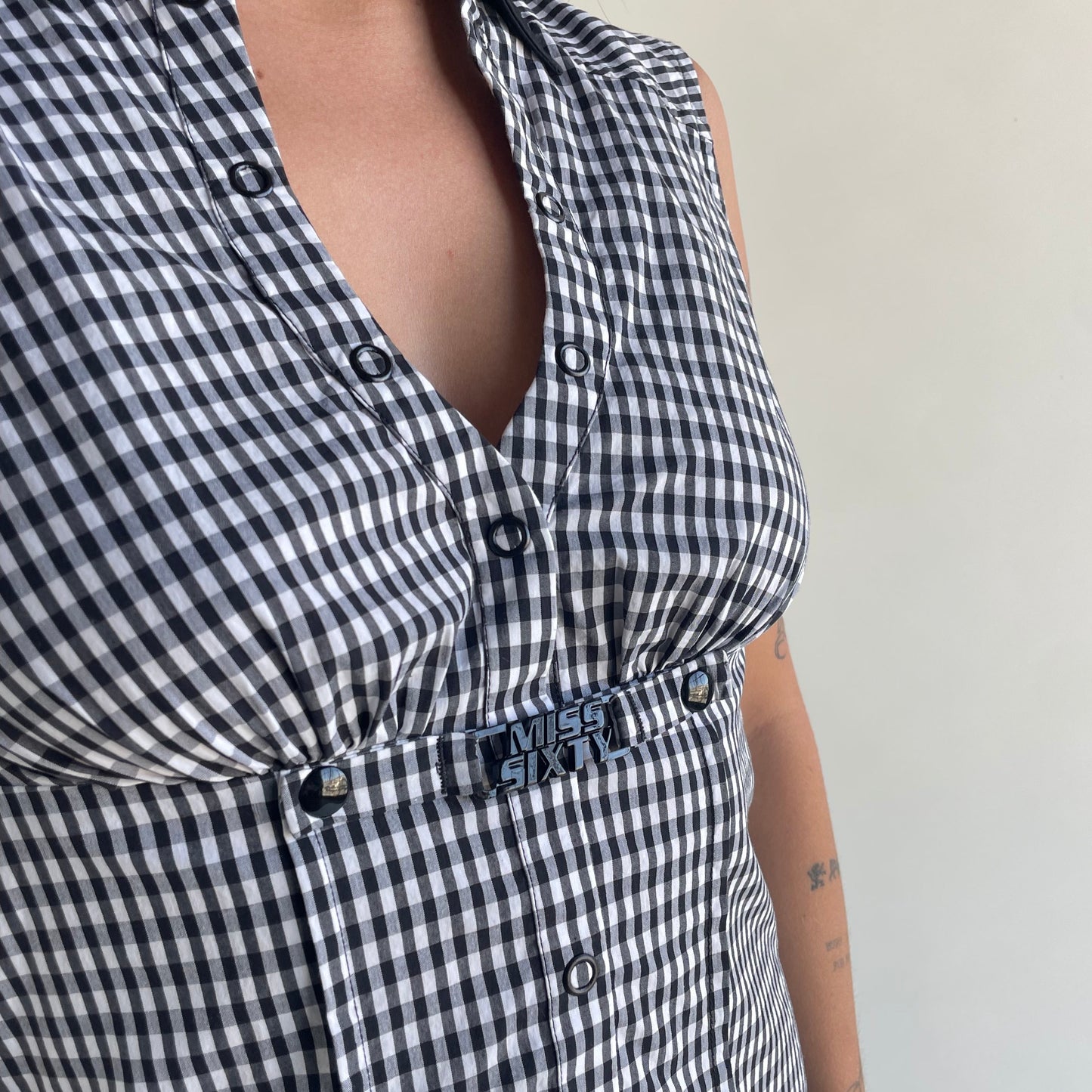 miss sixty gingham top