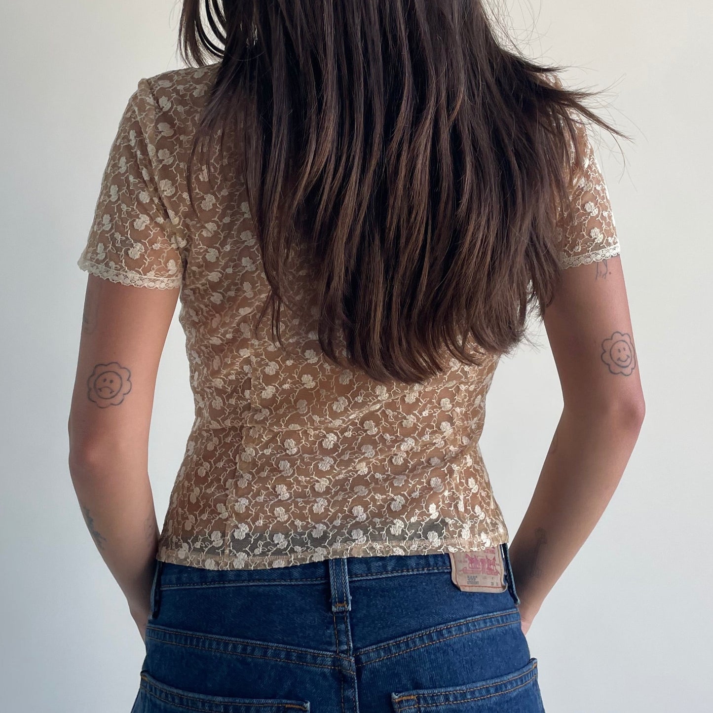 anna molinari lace blouse