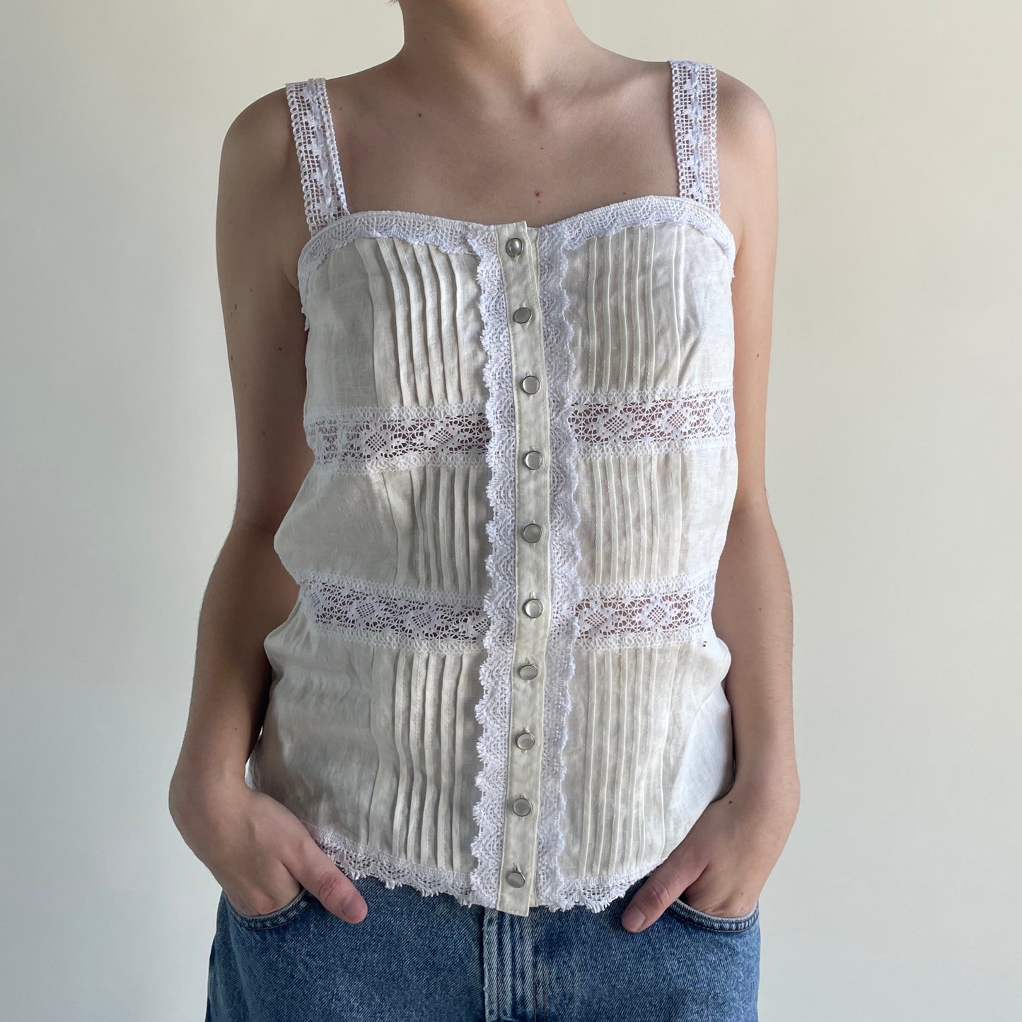 anna sui white camisole