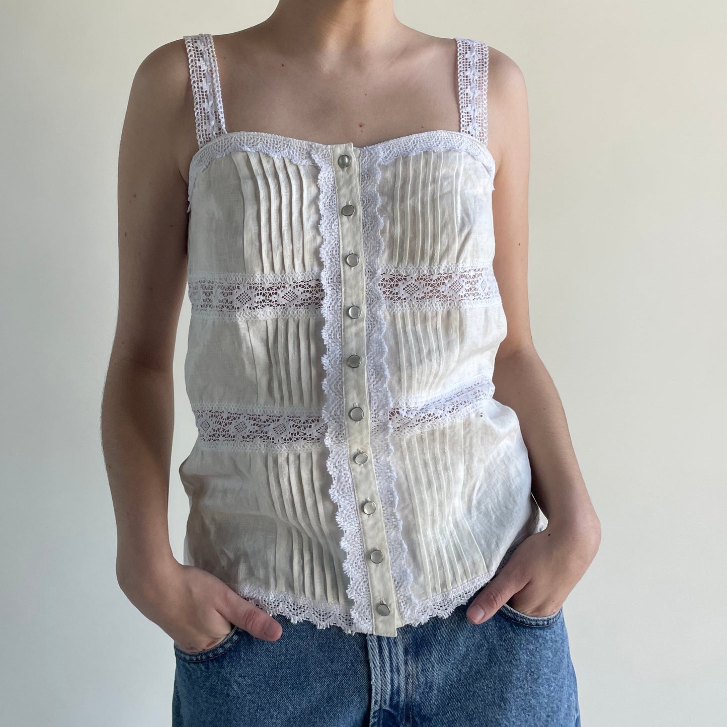 anna sui white camisole