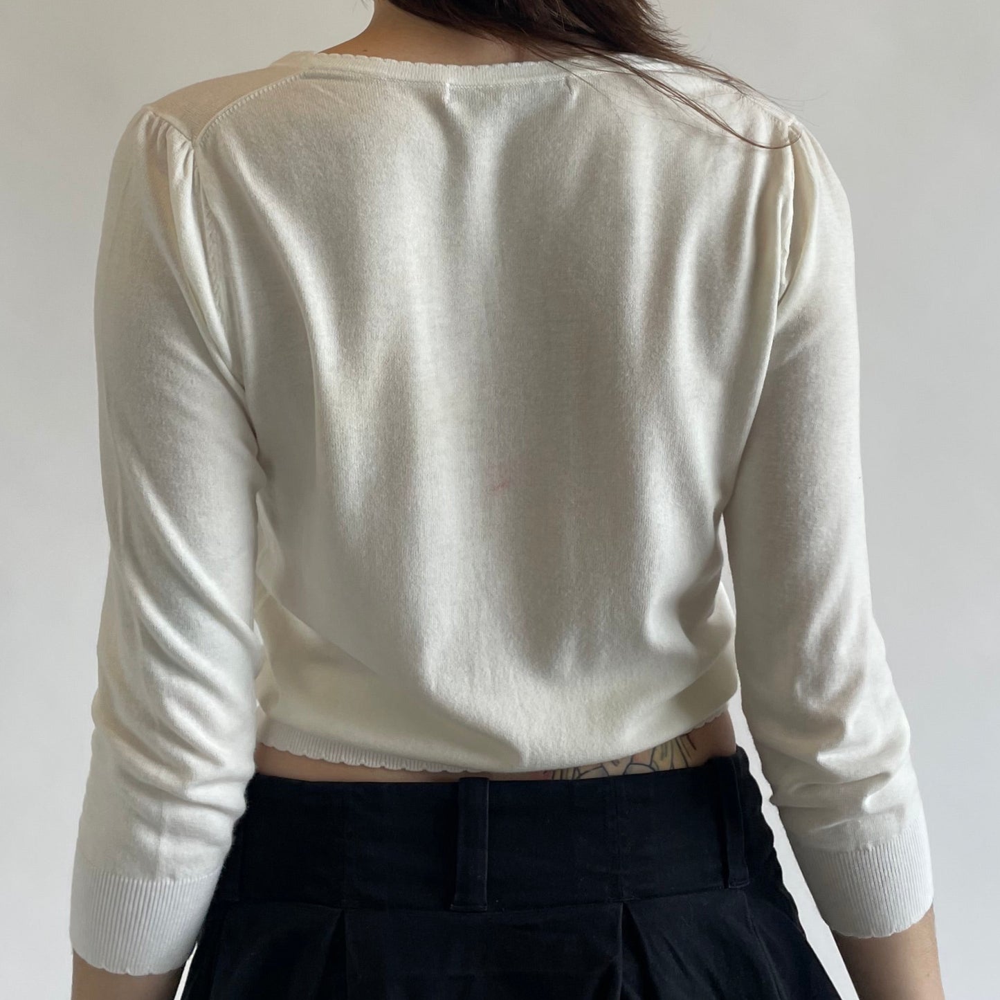 anna sui bow cardigan