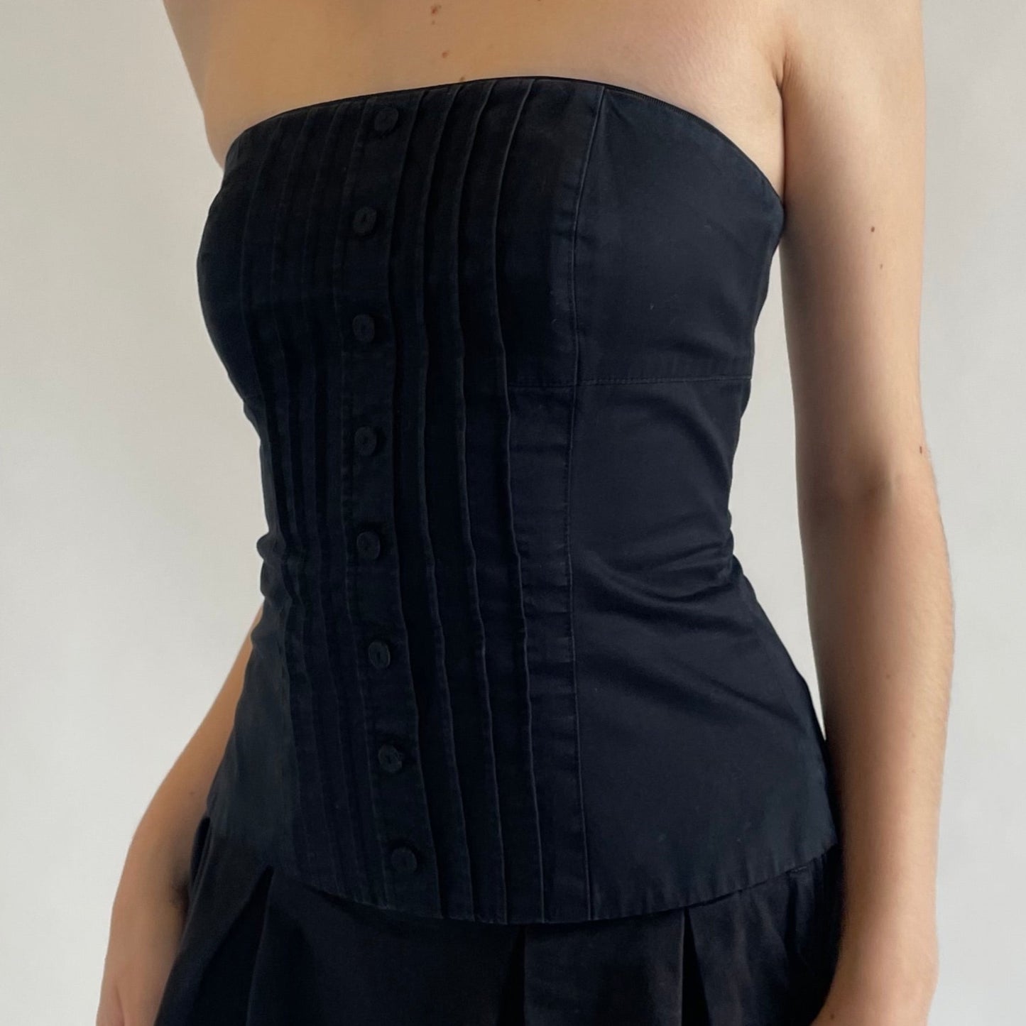 black corset top