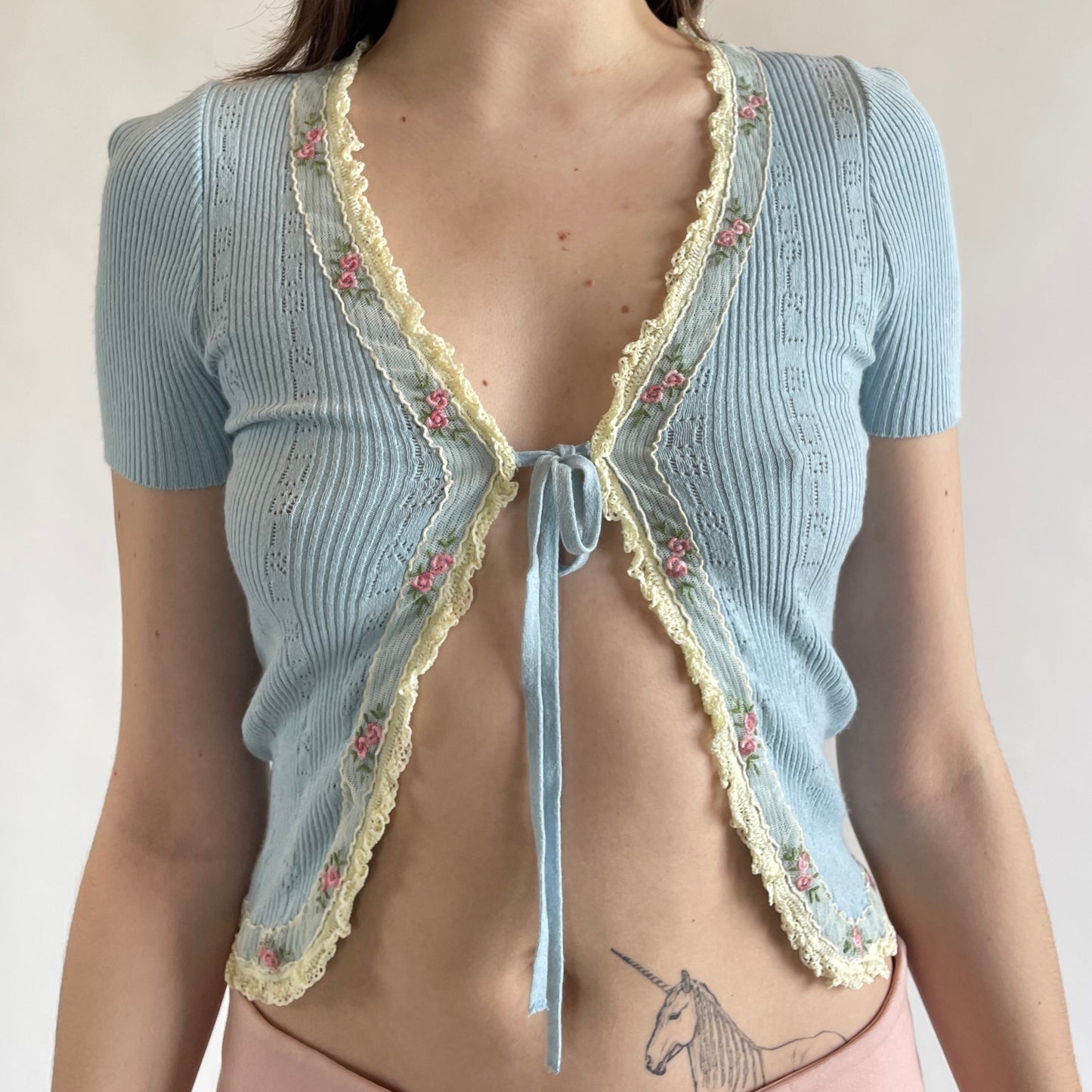 blugirl tie-front top