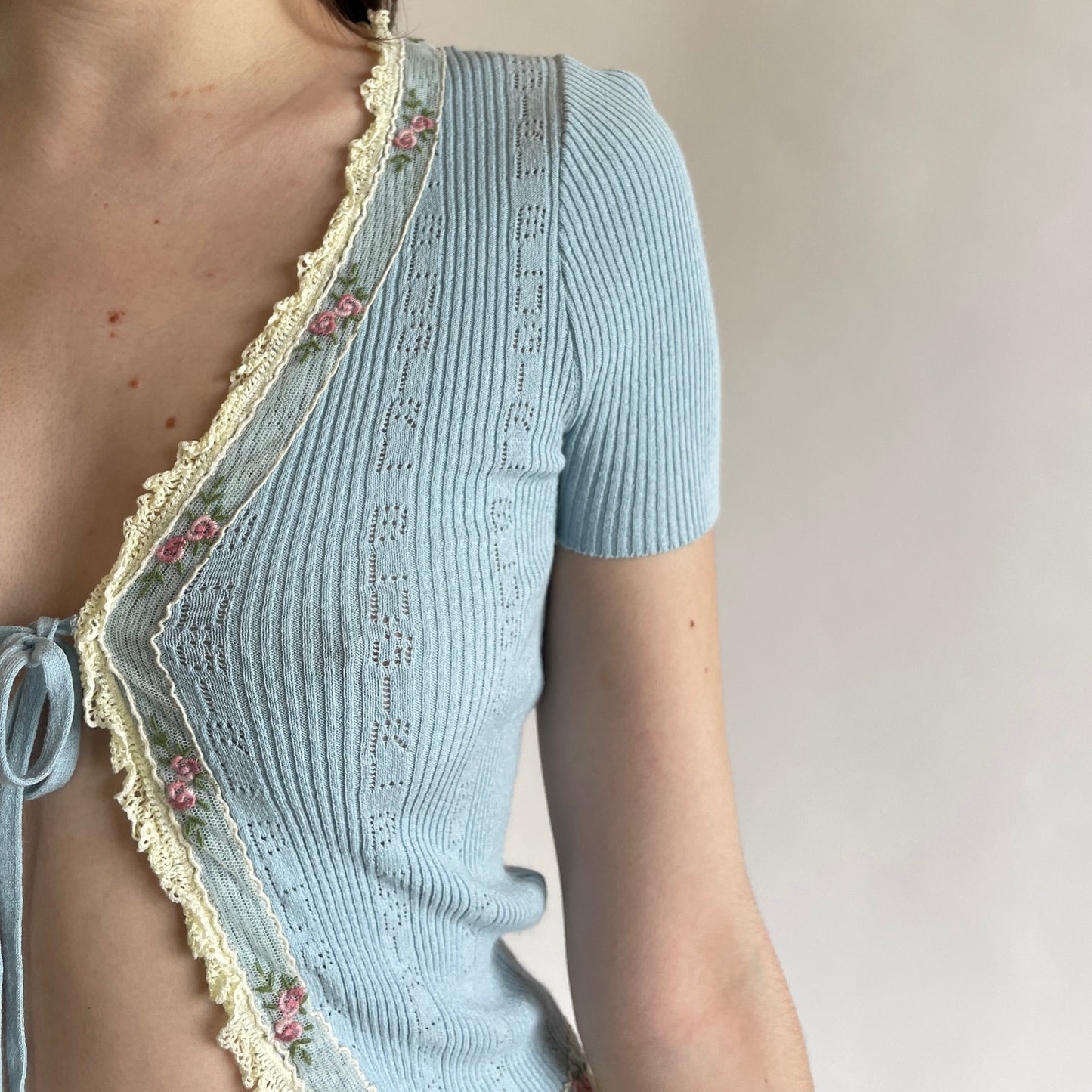 blugirl tie-front top
