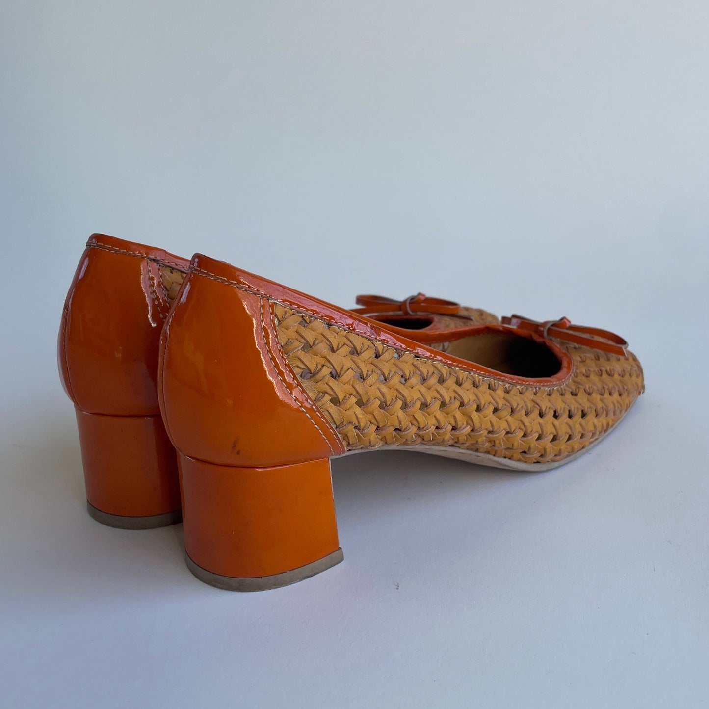 miu miu woven ballet heels
