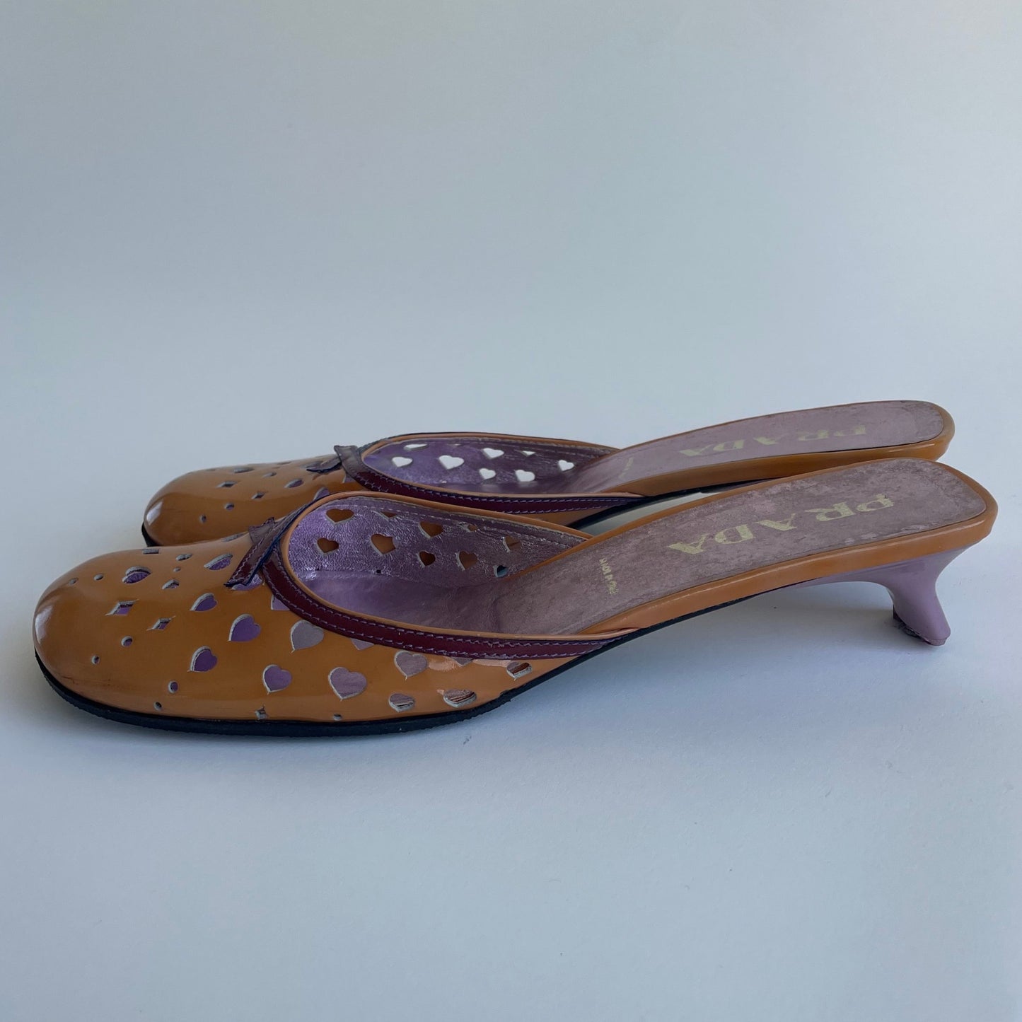 prada heart mules