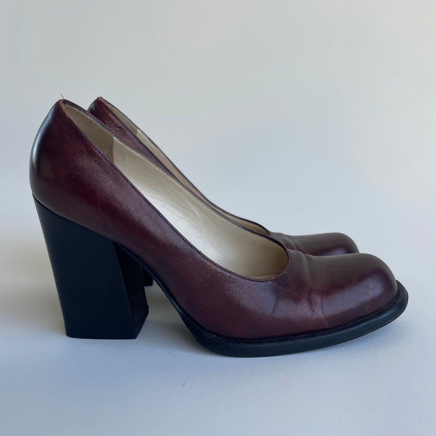 miu miu brown heels