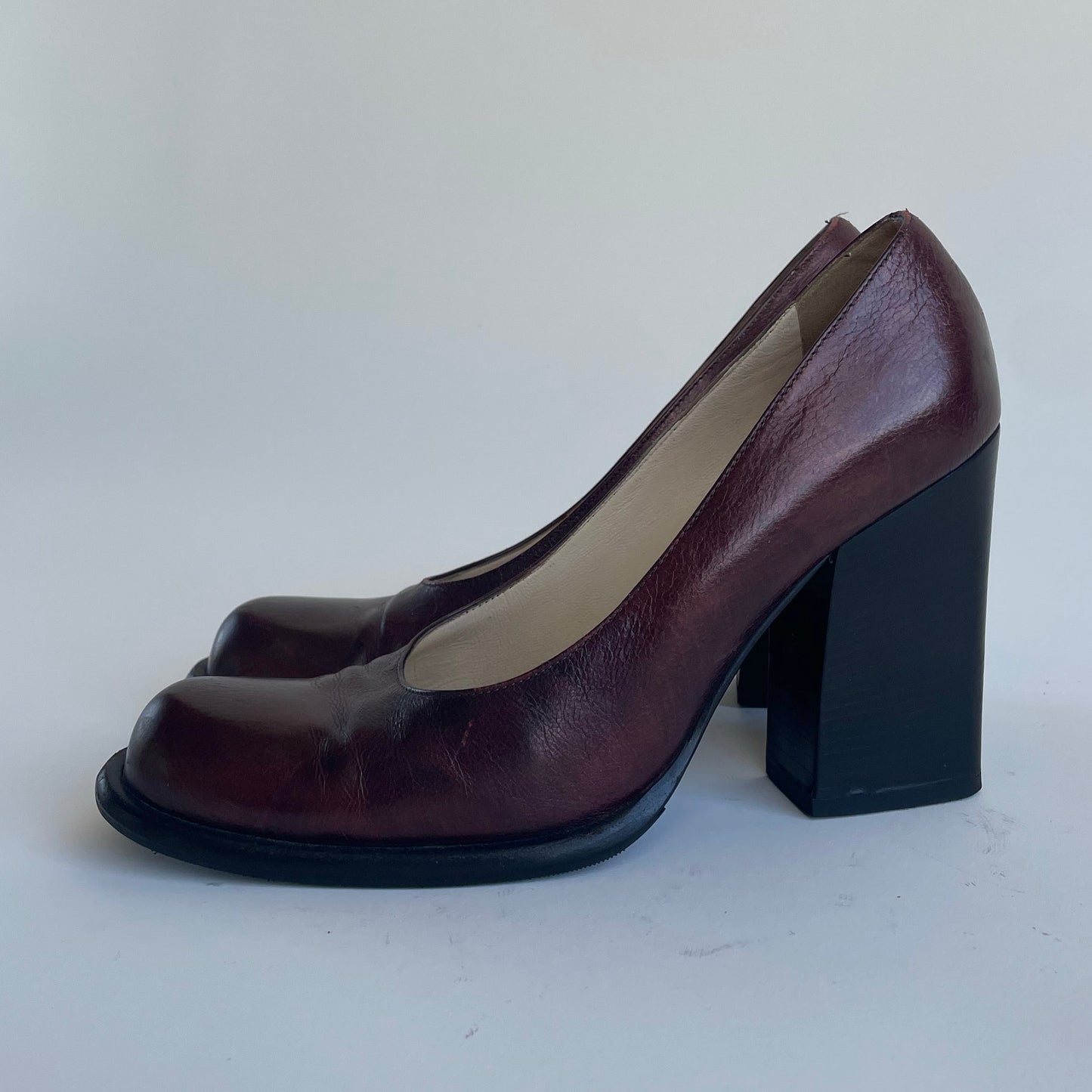 miu miu brown heels