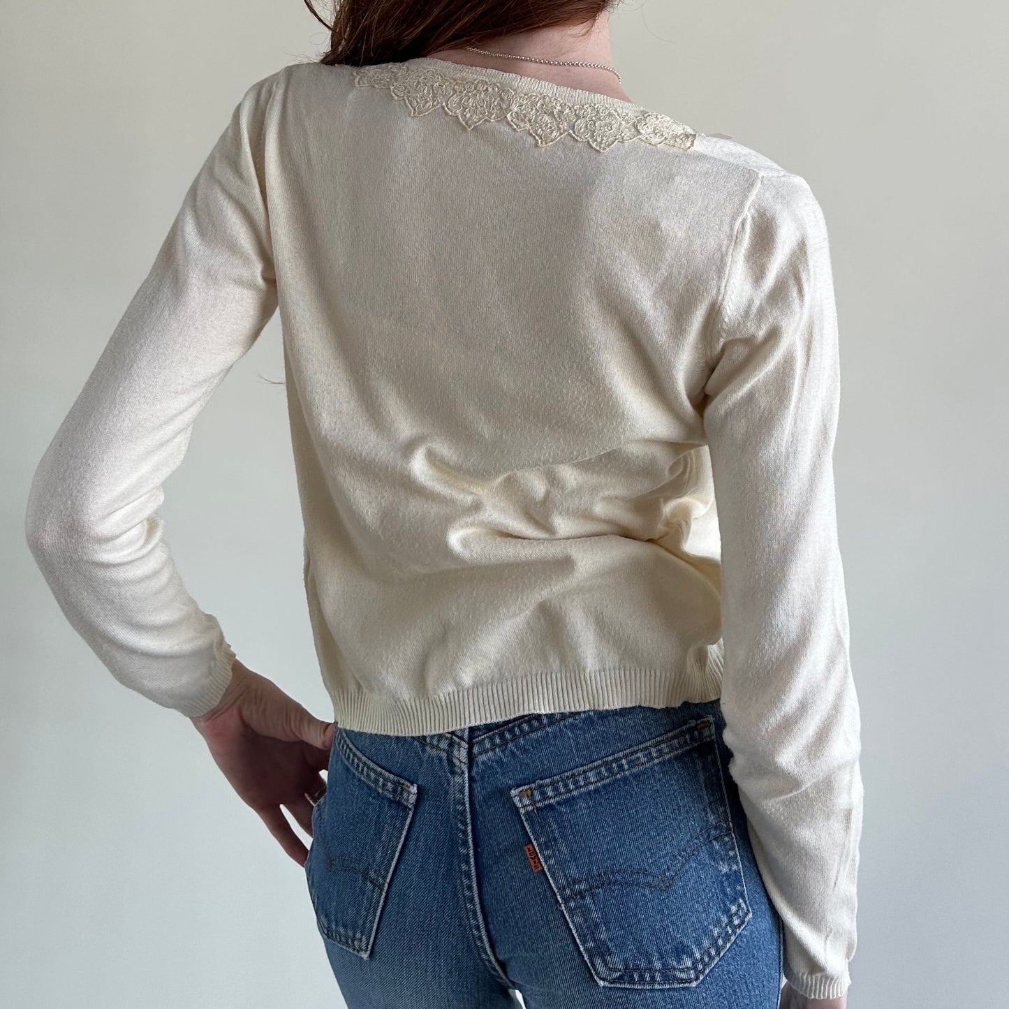 blumarine cream cardigan