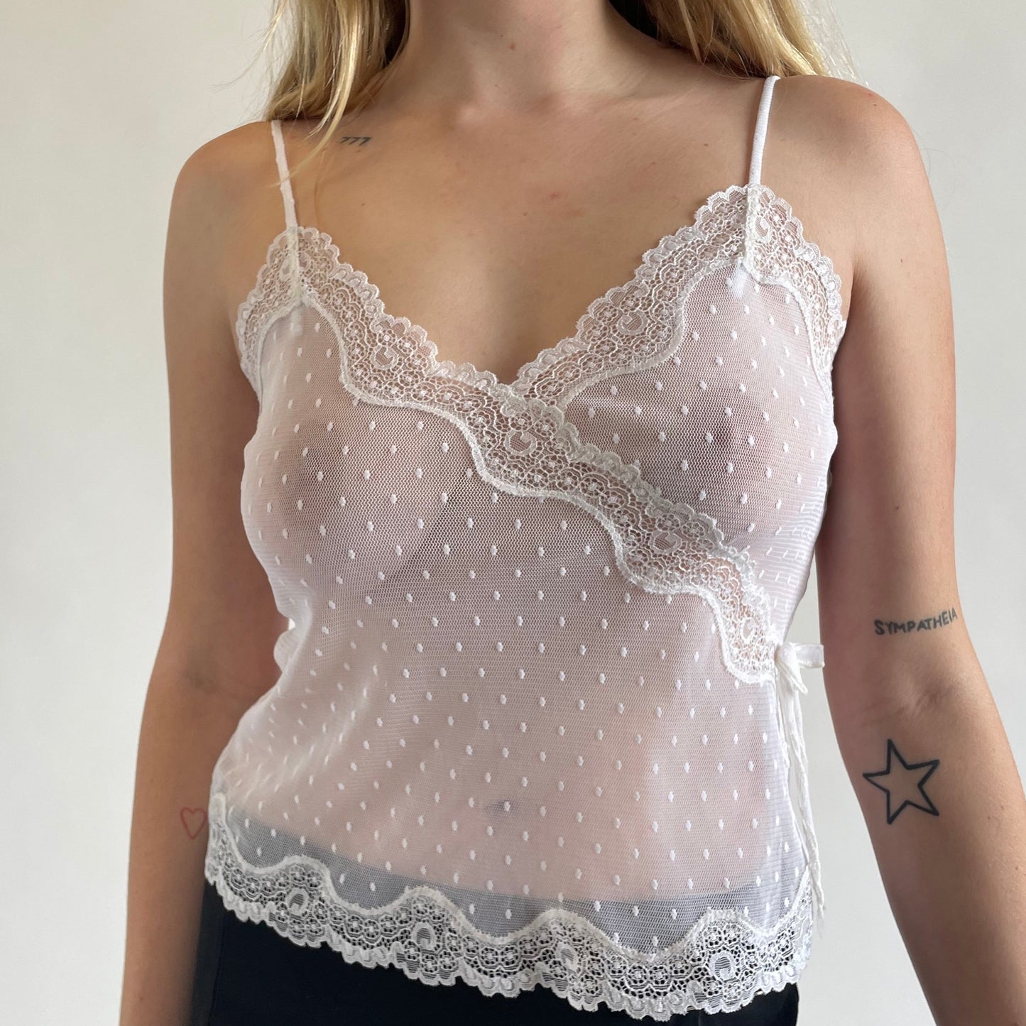 chloé mesh camisole
