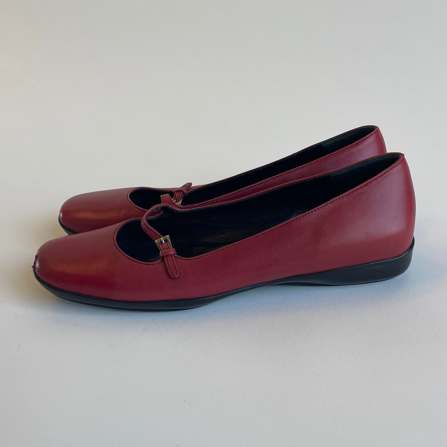 prada red mary janes
