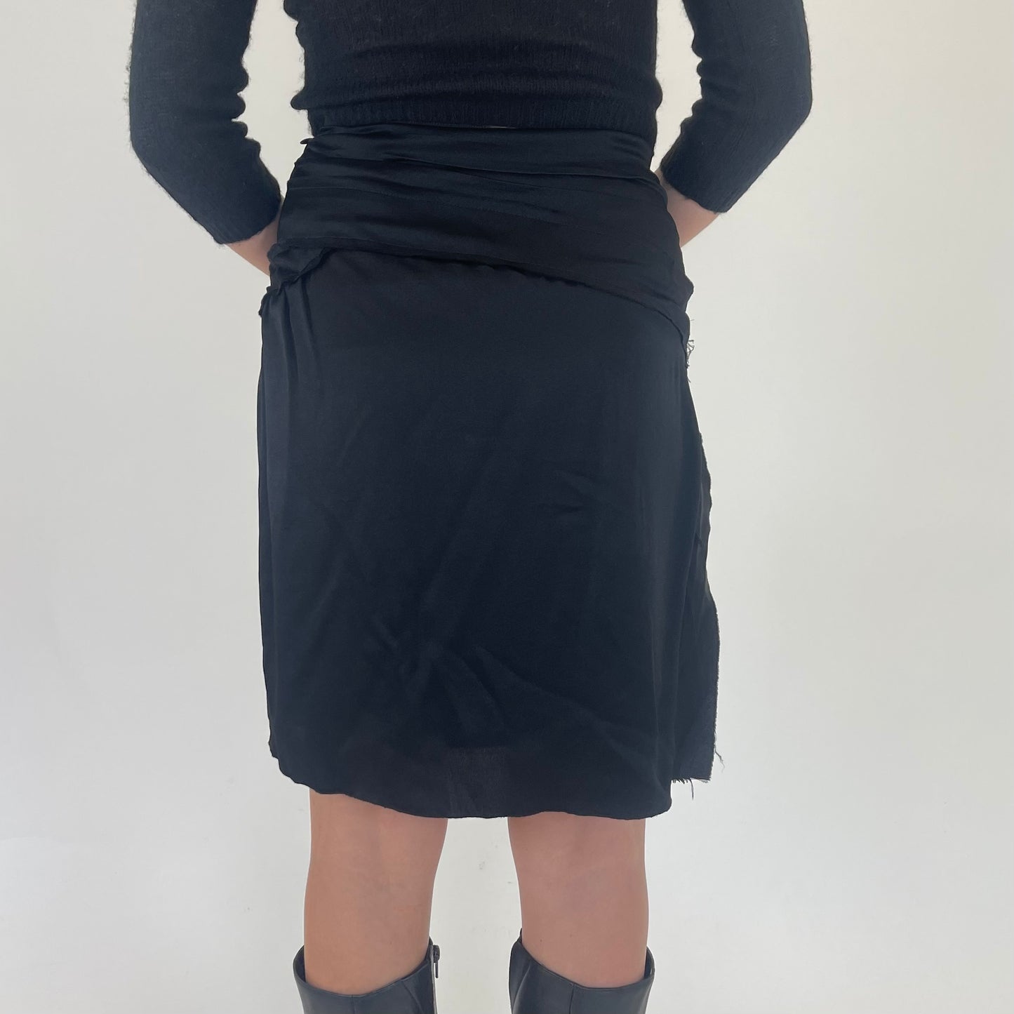 alberta ferretti silk skirt