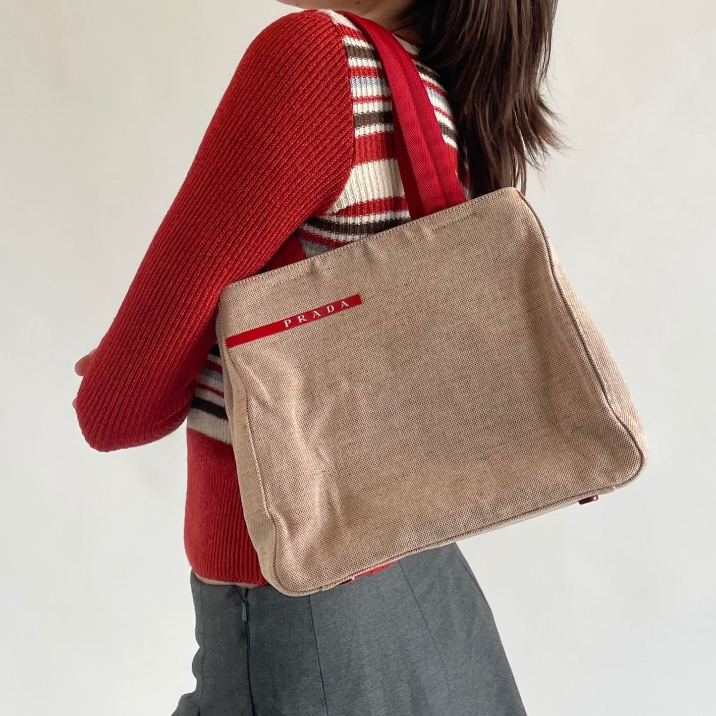 prada ss 1999 canvas bag