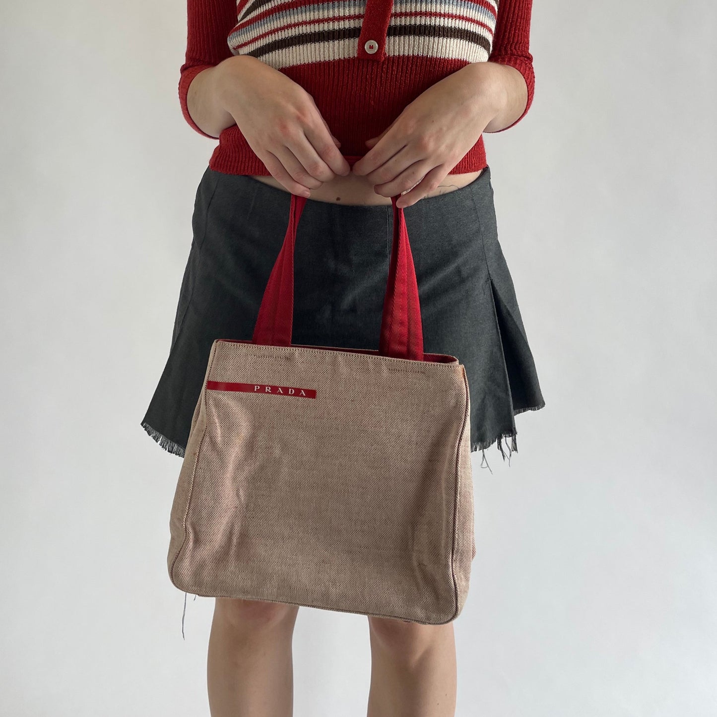 prada ss 1999 canvas bag