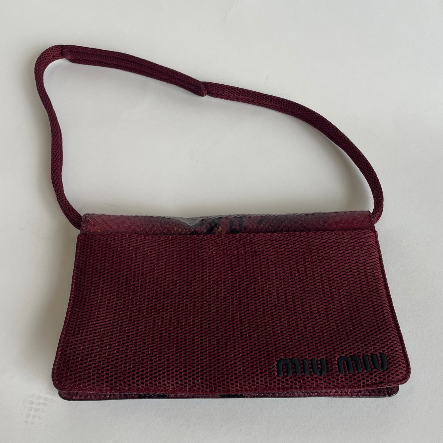 miu miu fw 1999 snakeskin bag