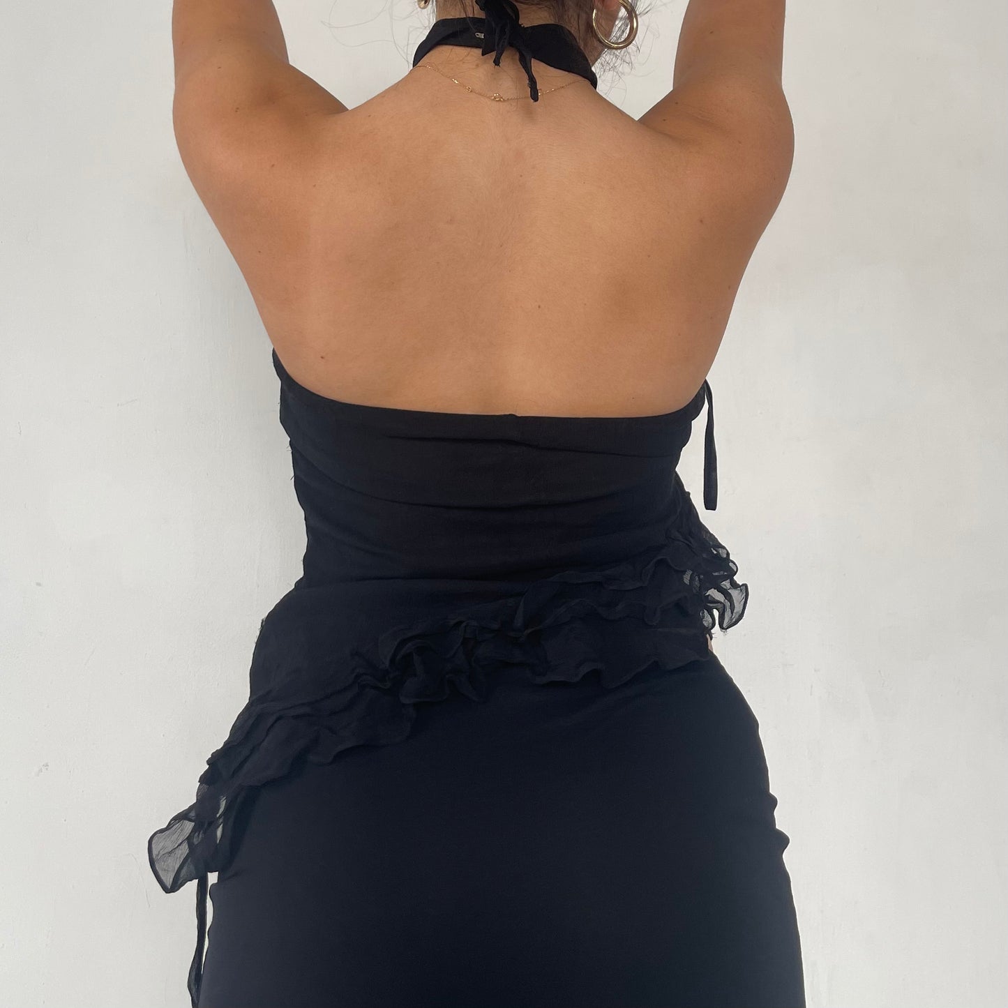ruffle halter