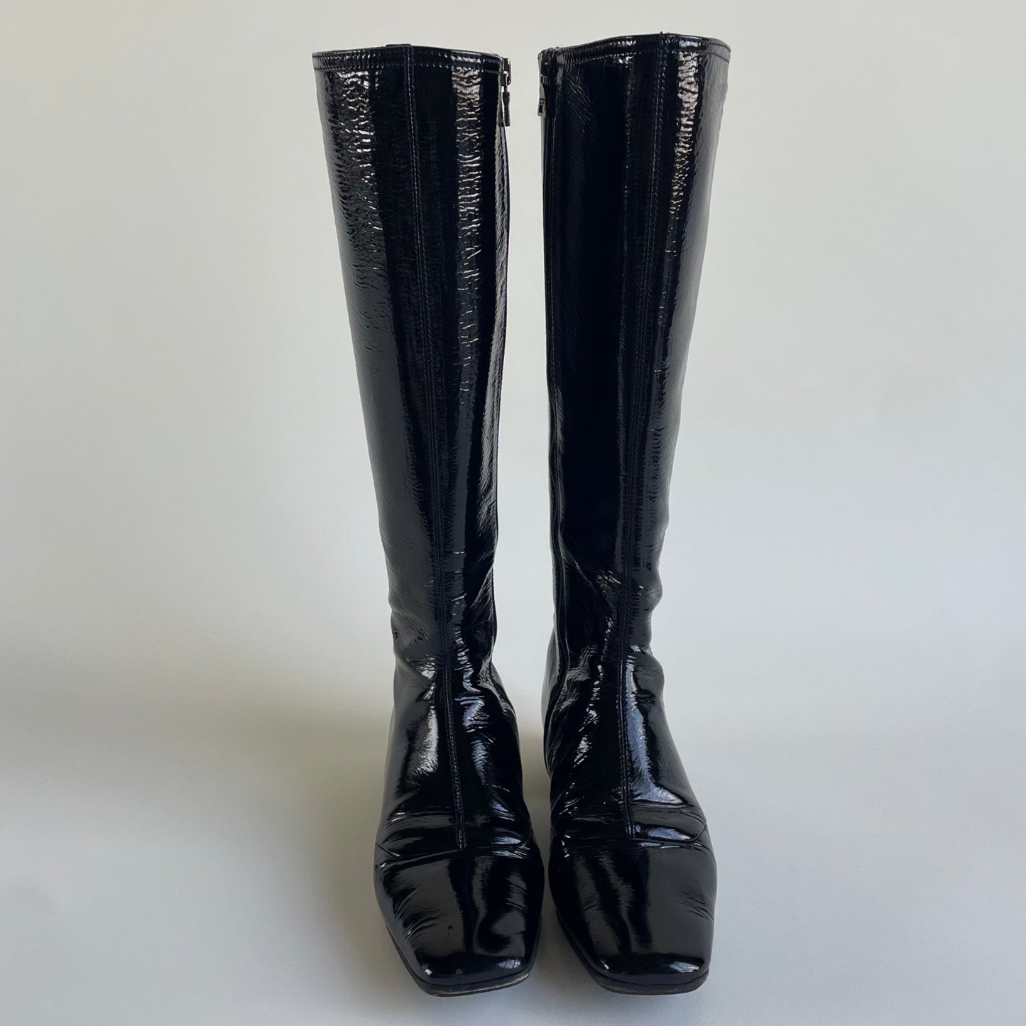 prada patent leather boots