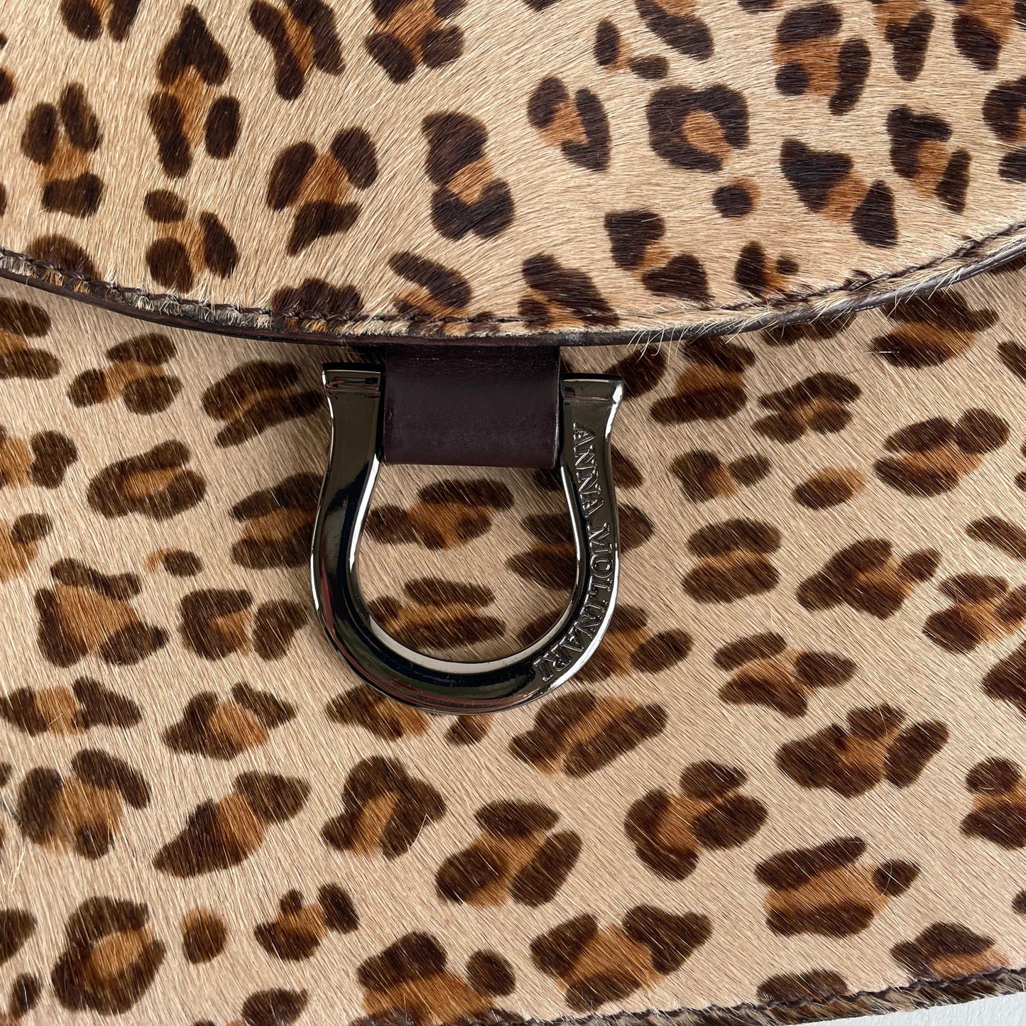 anna molinari leopard bag