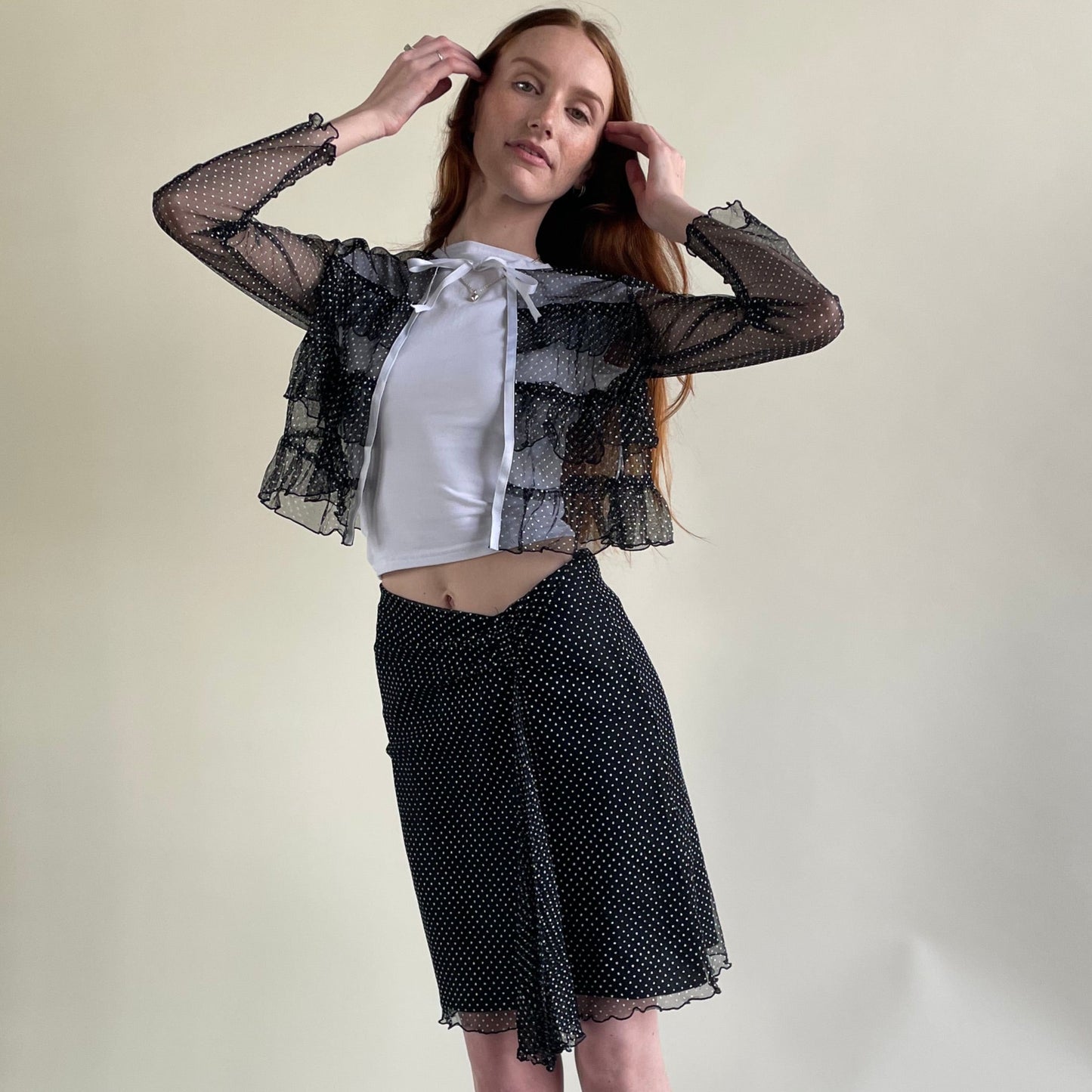 anna sui polka dot set