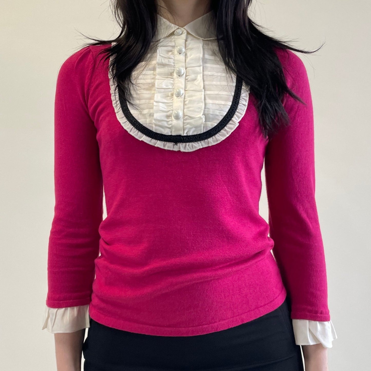 anna sui red top