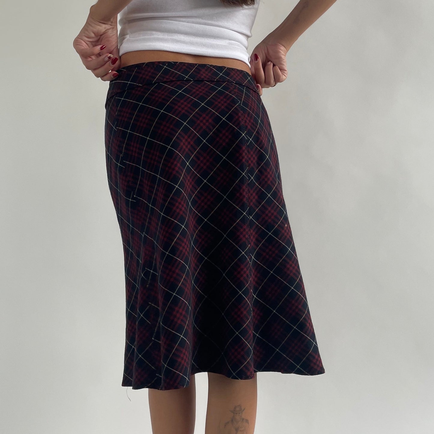 burberry blue label plaid skirt