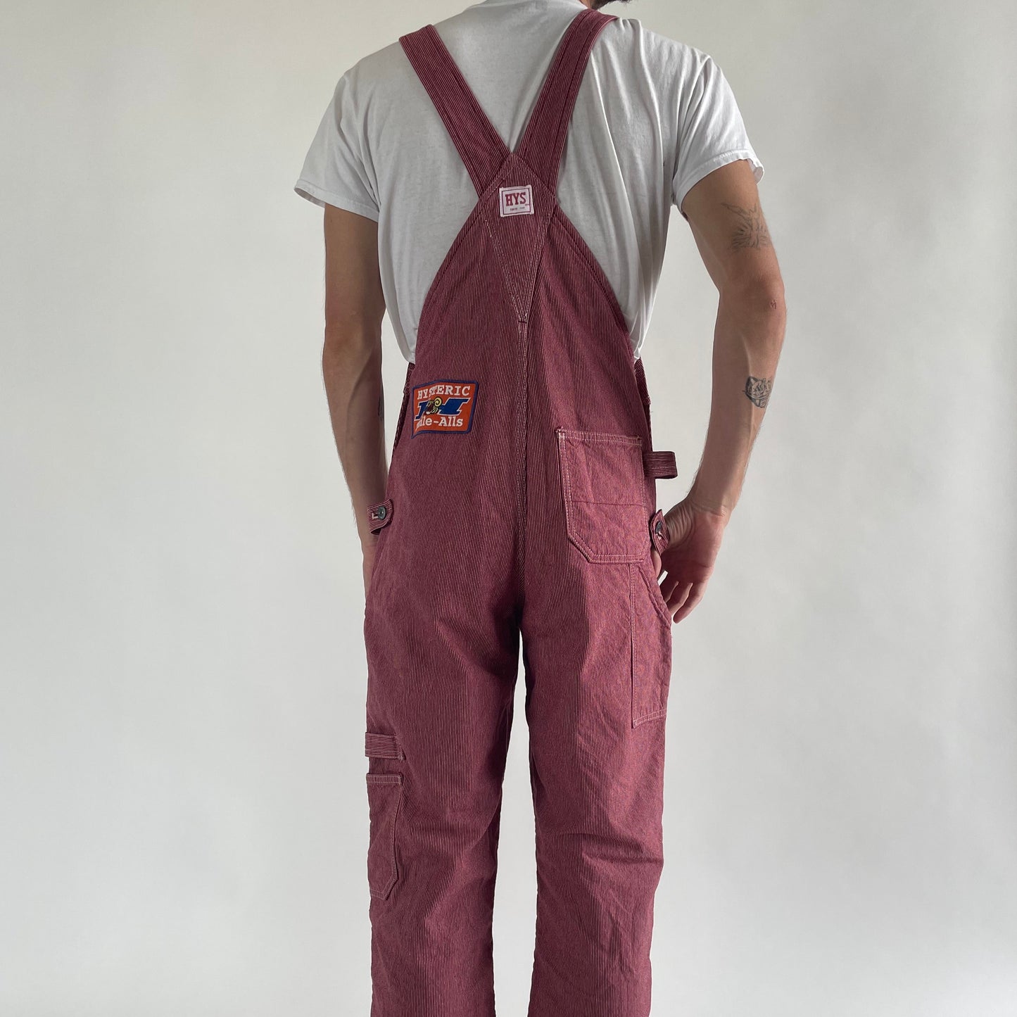 hysteric glamour red overalls