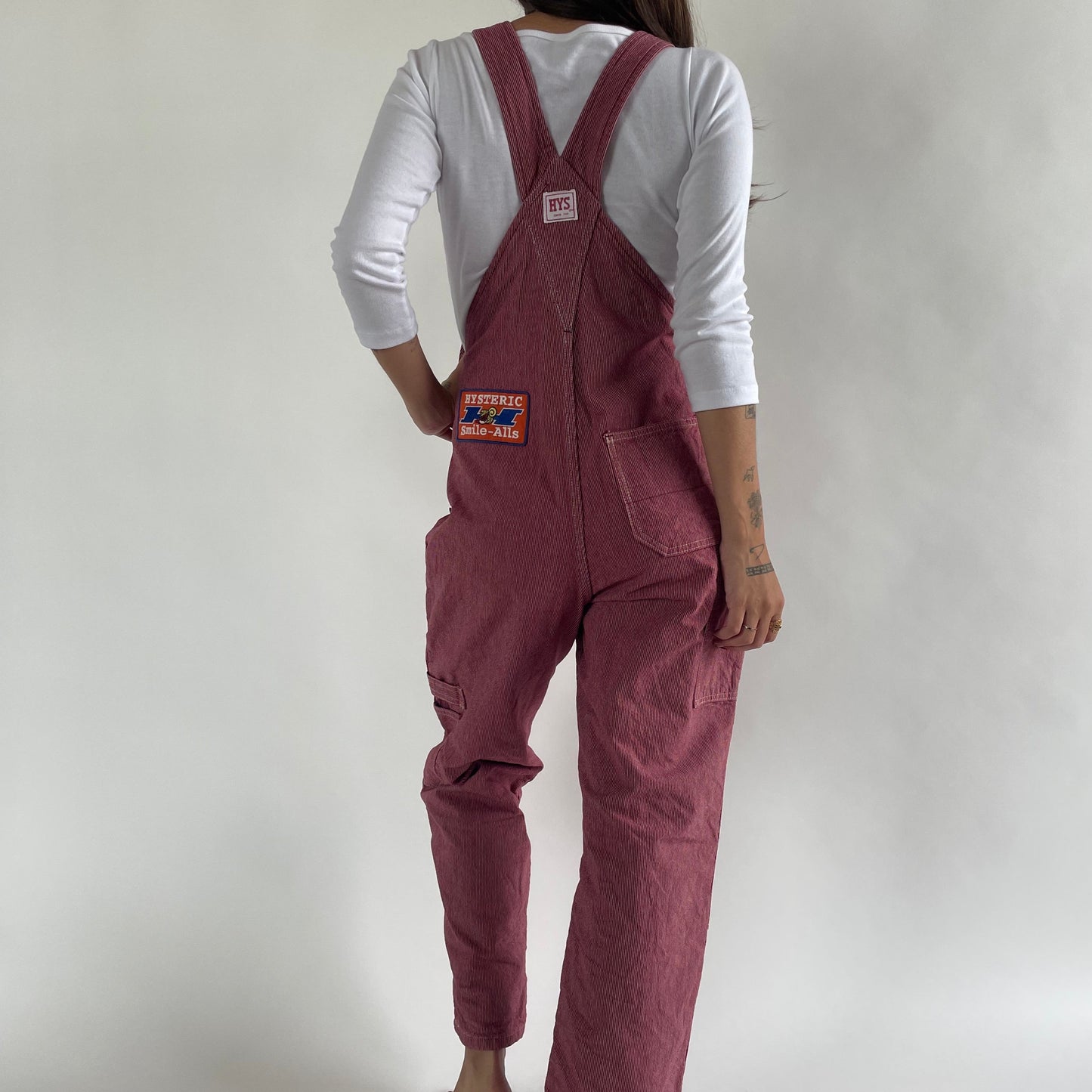 hysteric glamour red overalls