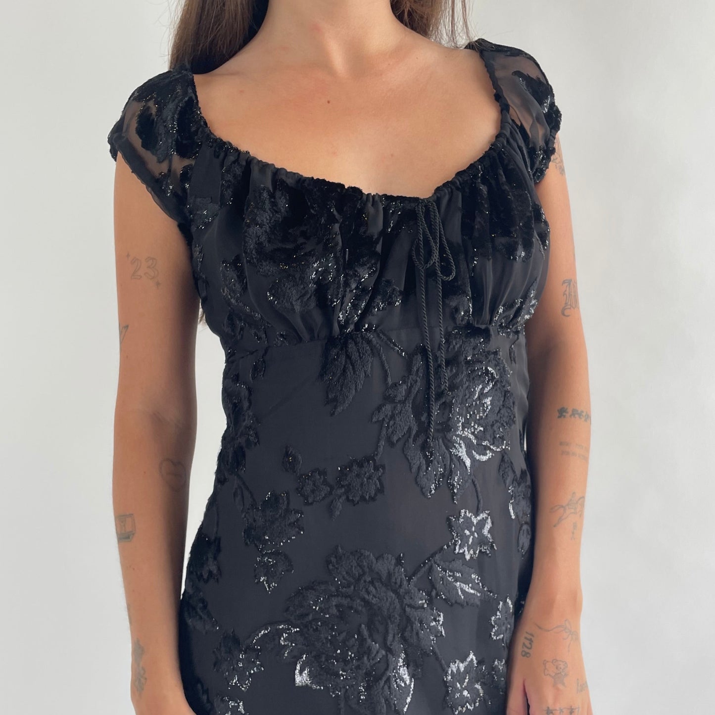 anna sui black babydoll dress