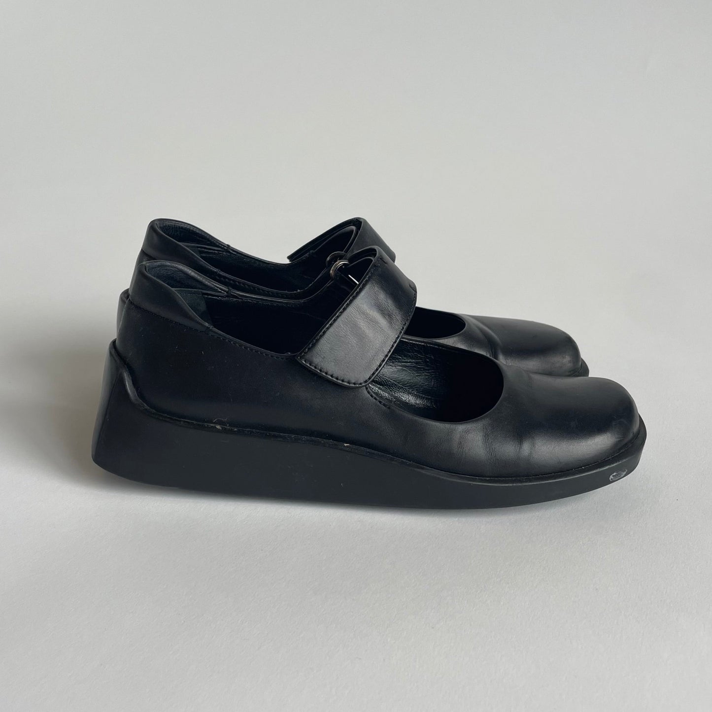 prada leather mary janes