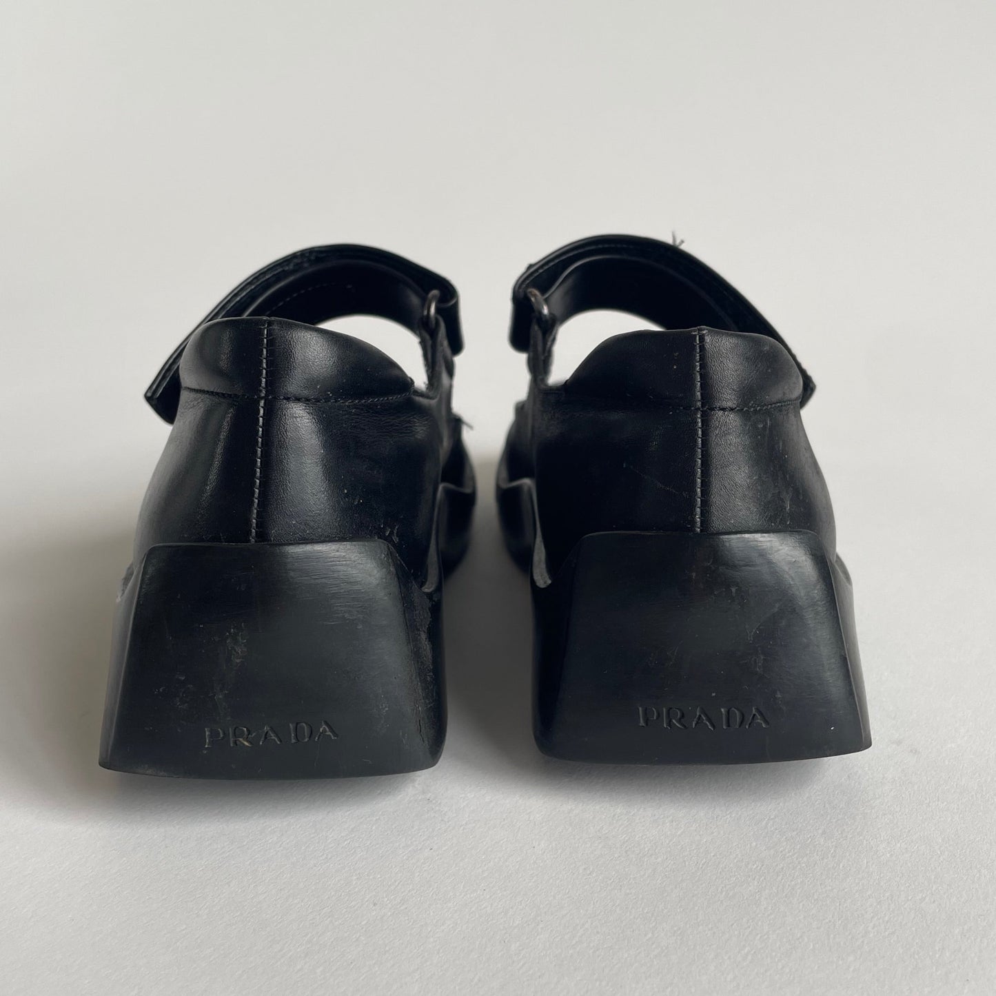 prada leather mary janes