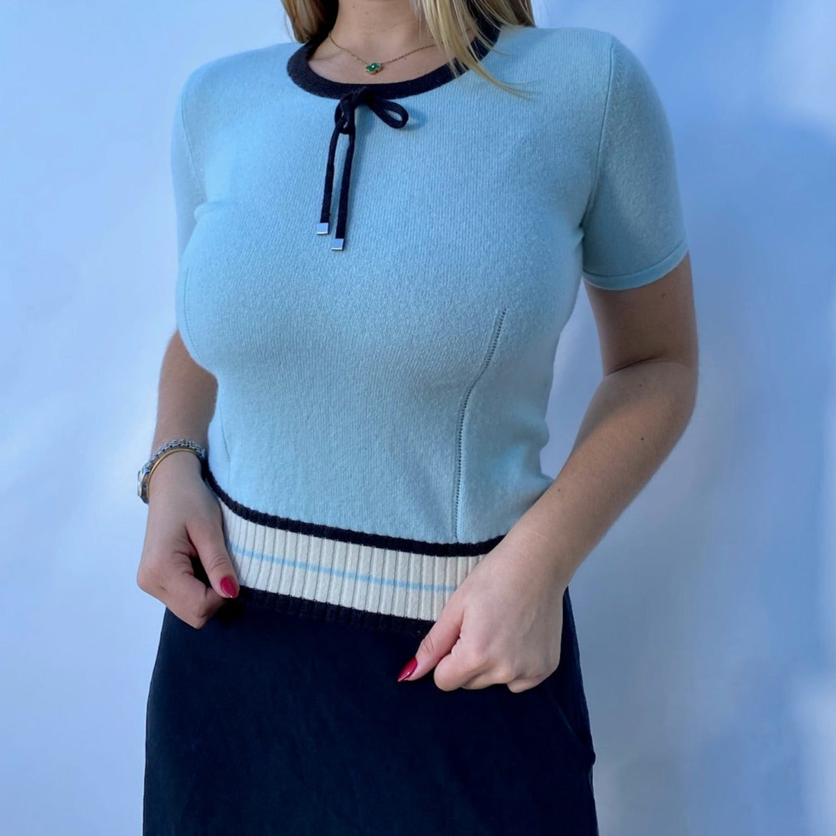 courreges cardigan and top set