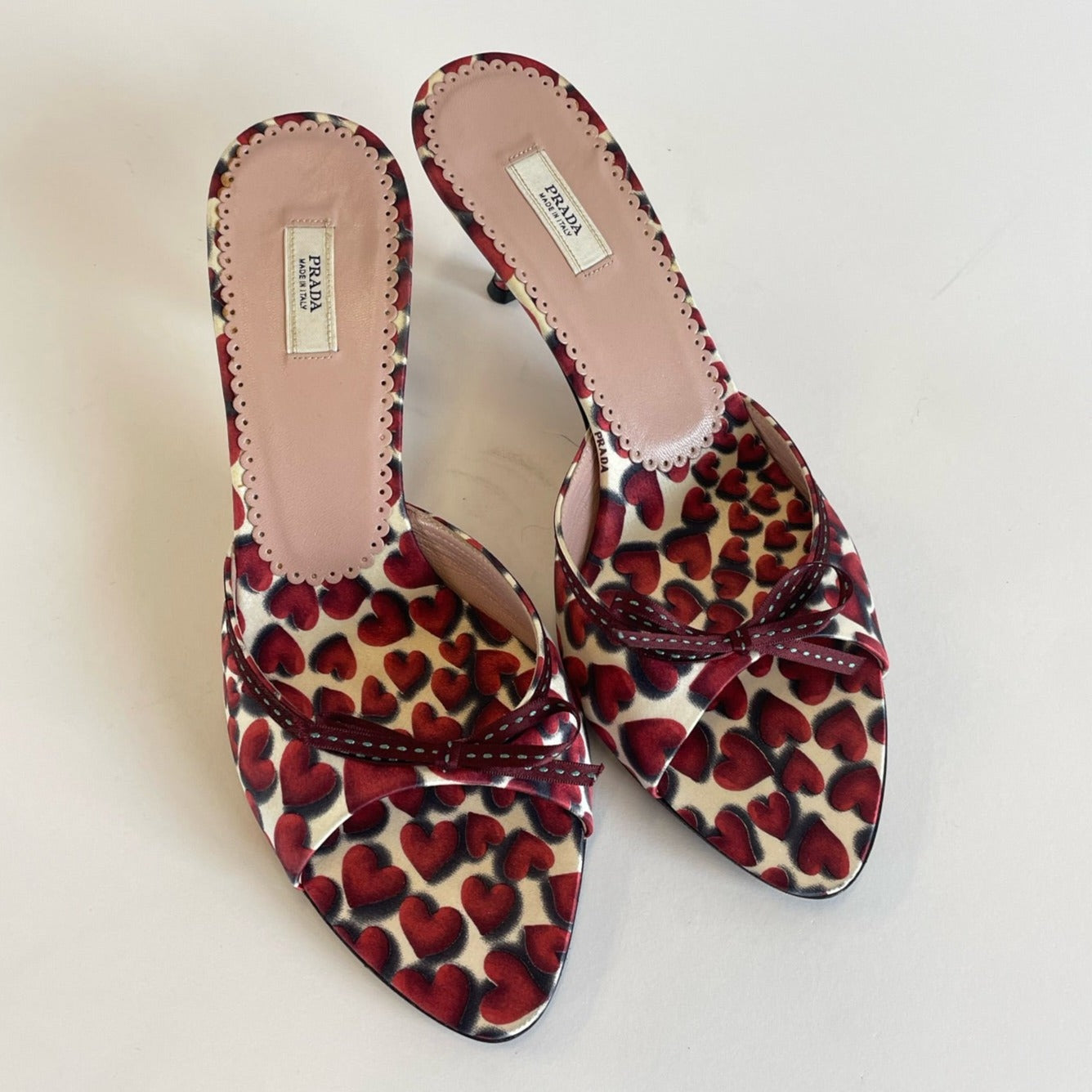 prada heart heels