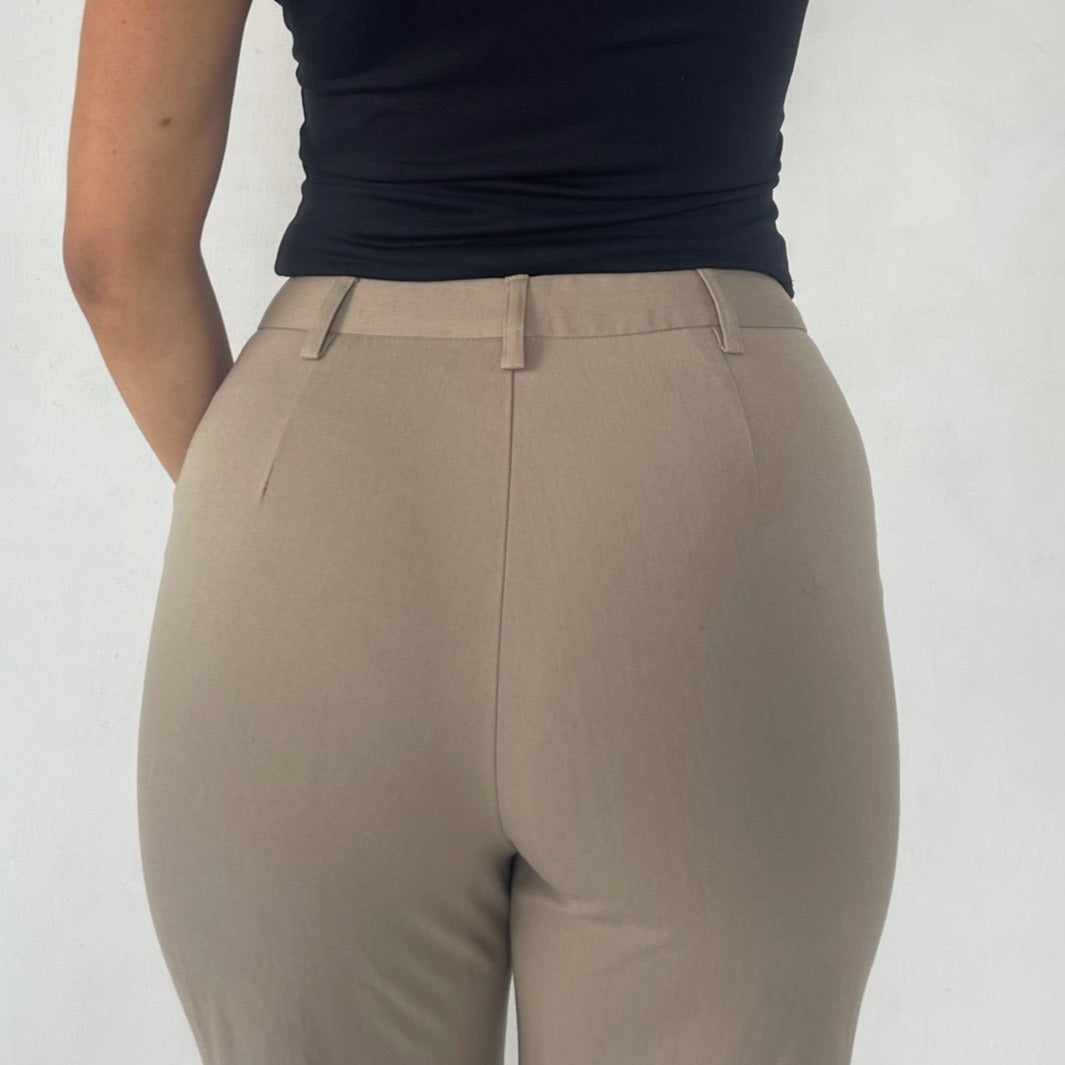 tan trousers