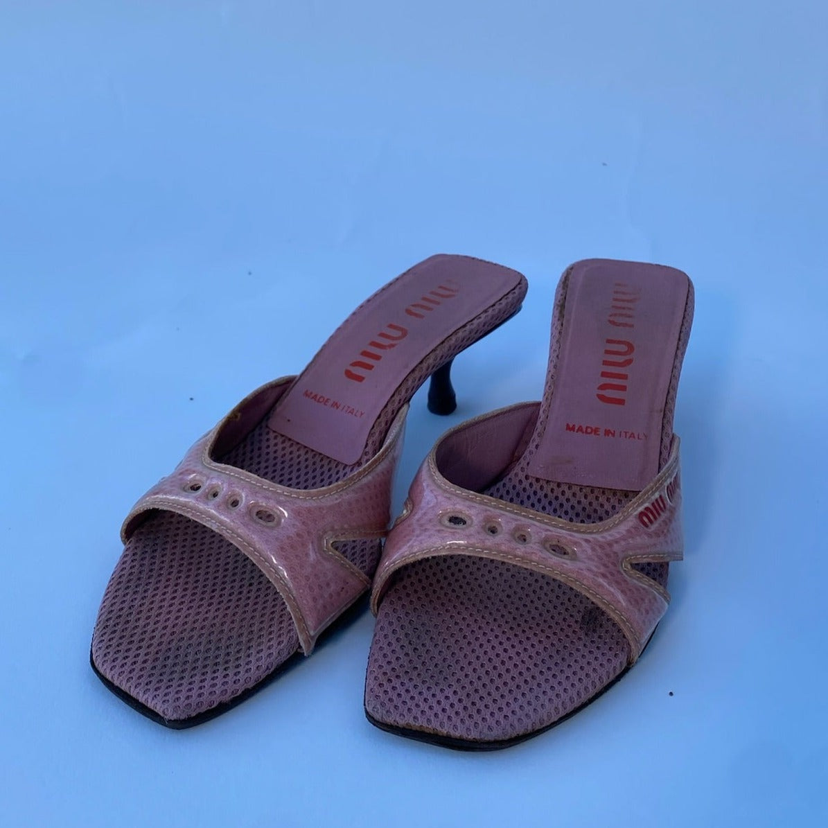 pink miu miu heels