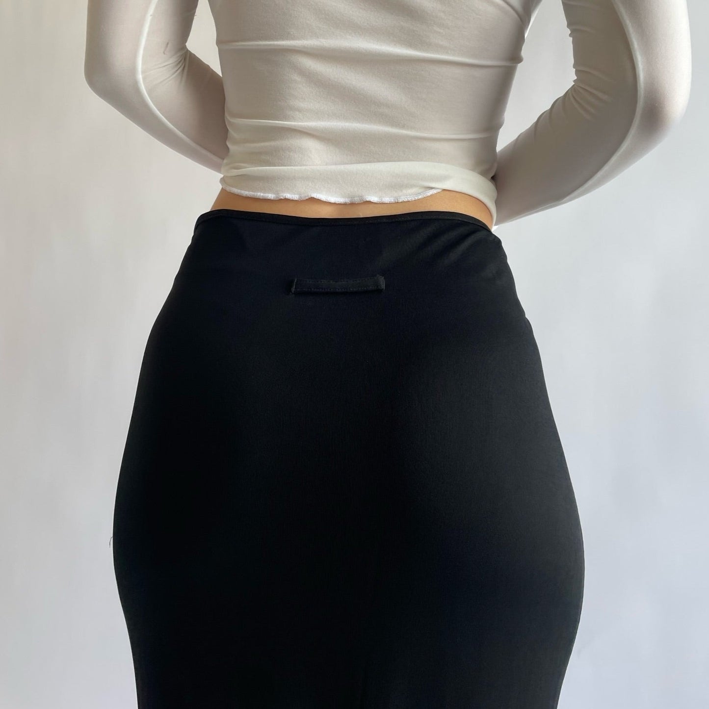 jean paul gaultier black skirt