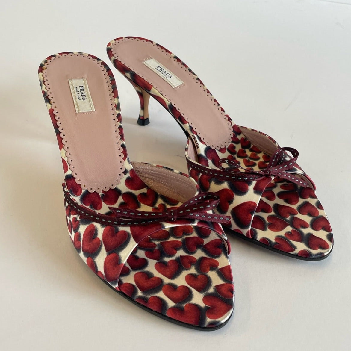 prada heart heels